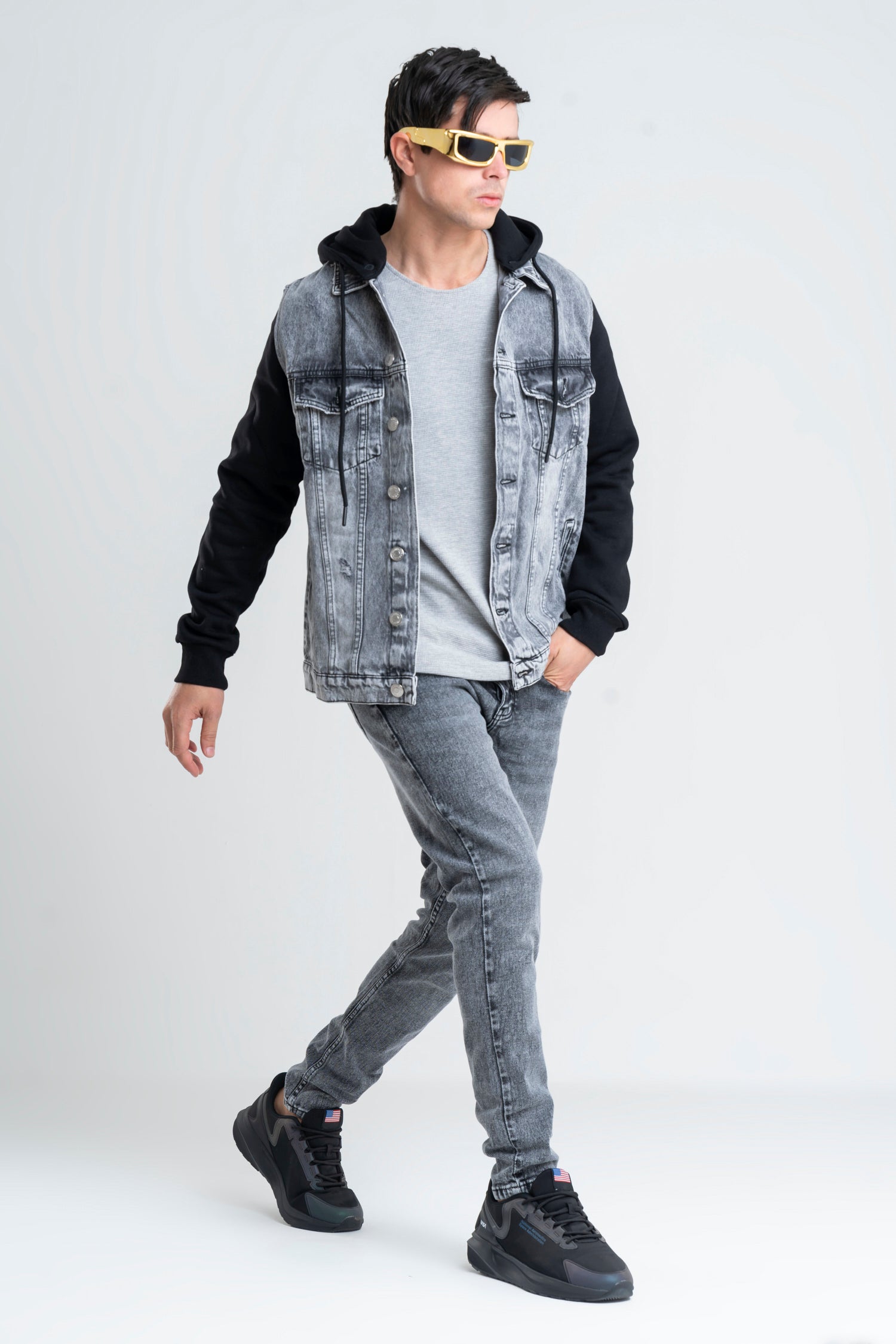 GREY DENIM JEANS SLIM FIT
