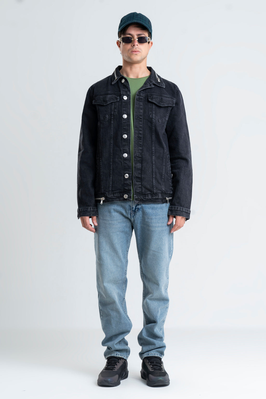 Plain Wide Leg Jeans