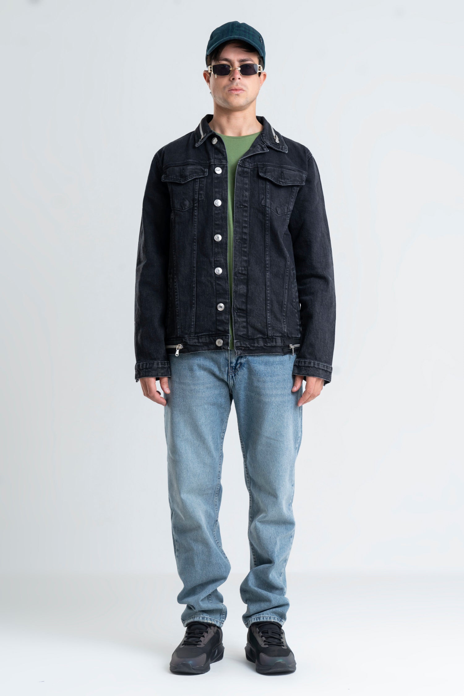 Plain Wide Leg Jeans