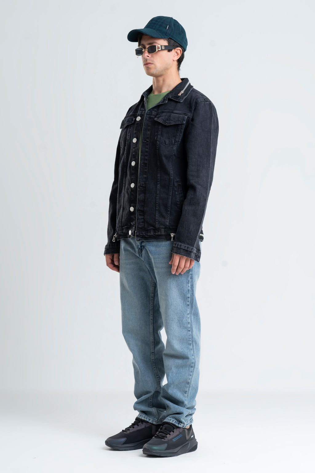 Plain Wide Leg Jeans