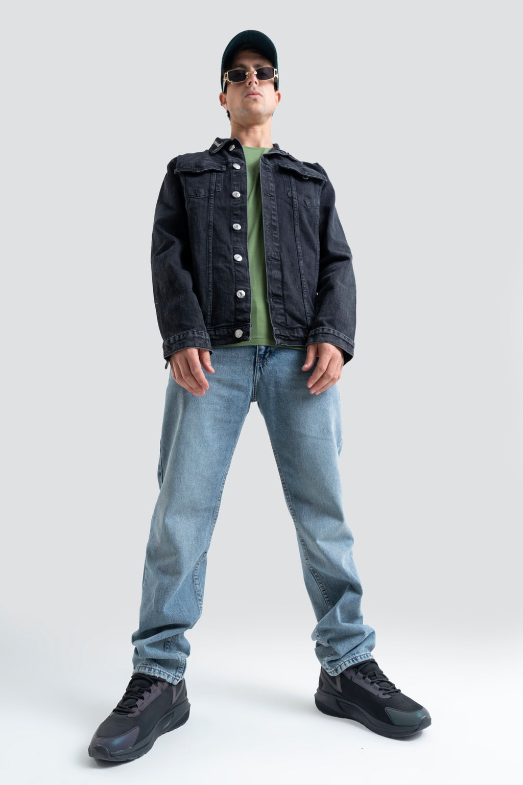 Plain Wide Leg Jeans