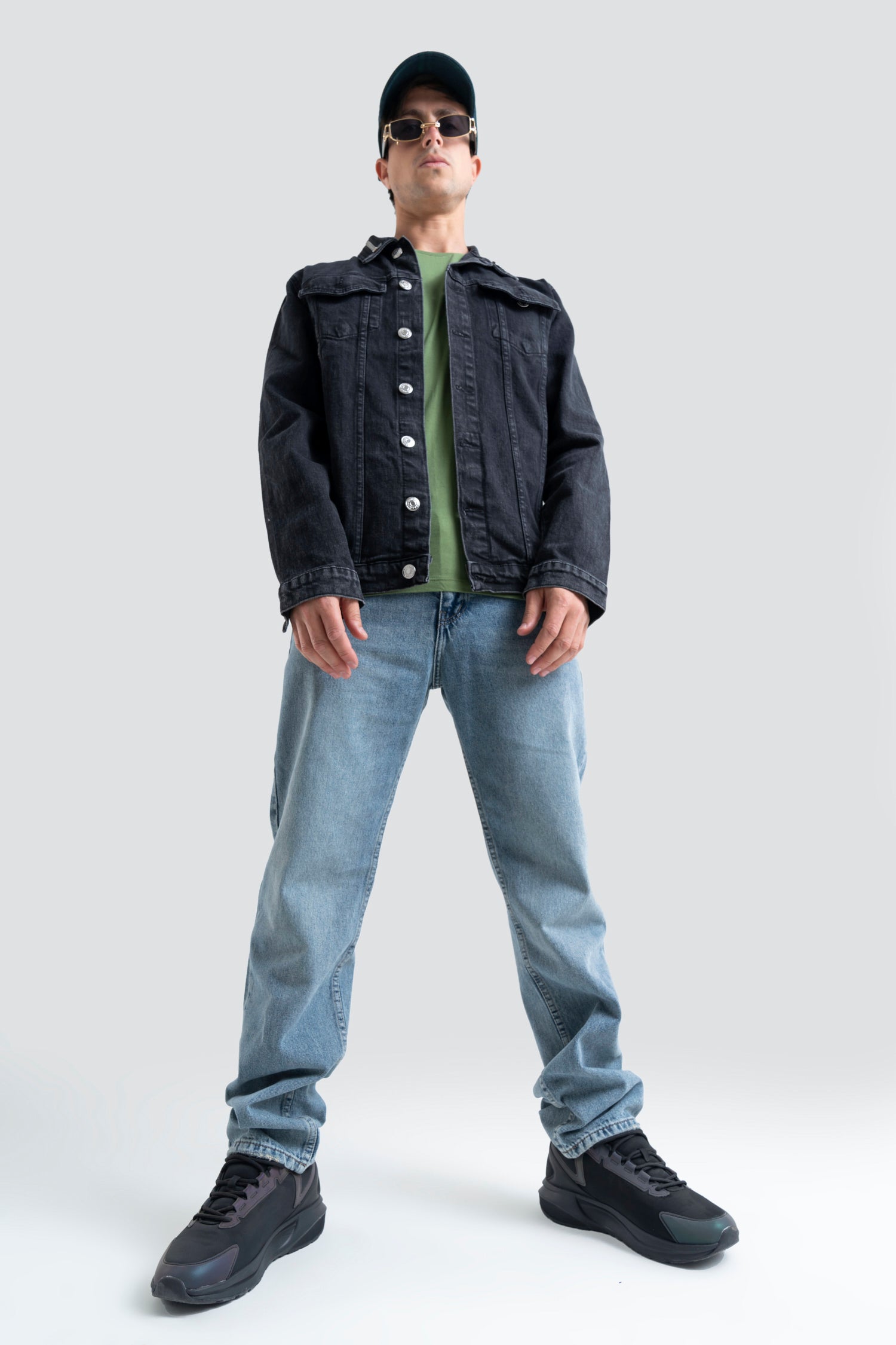 Plain Wide Leg Jeans