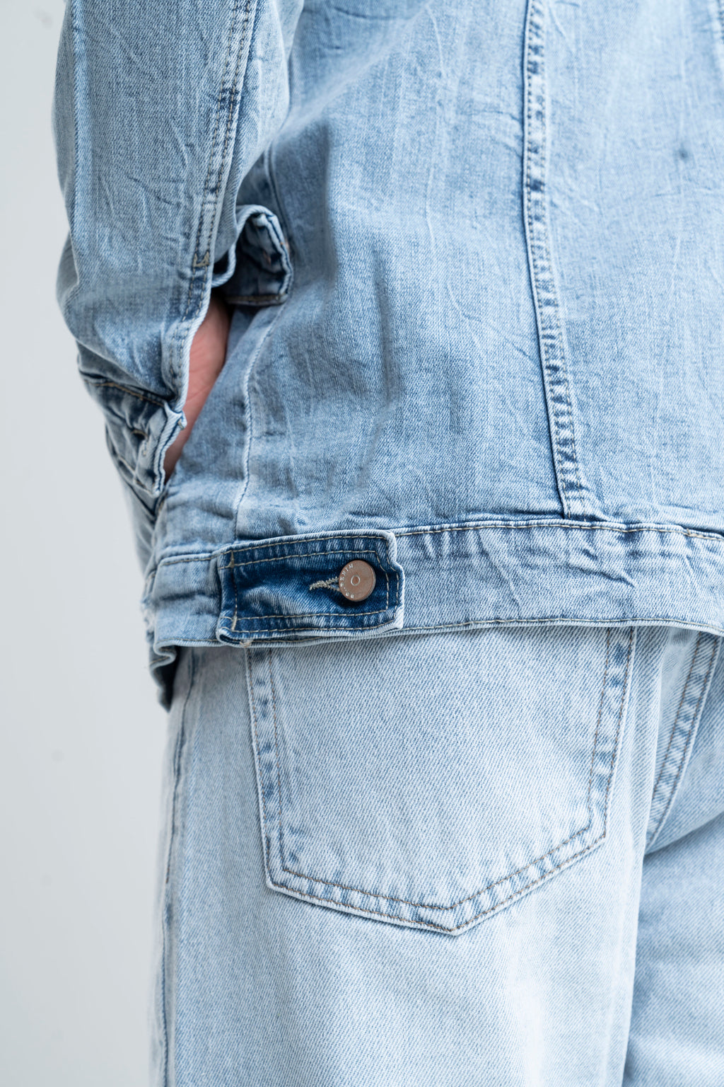 Plain Wide Leg Jeans