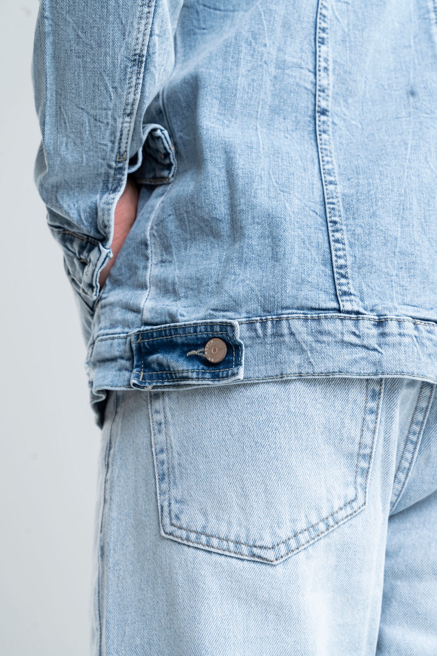 Plain Wide Leg Jeans