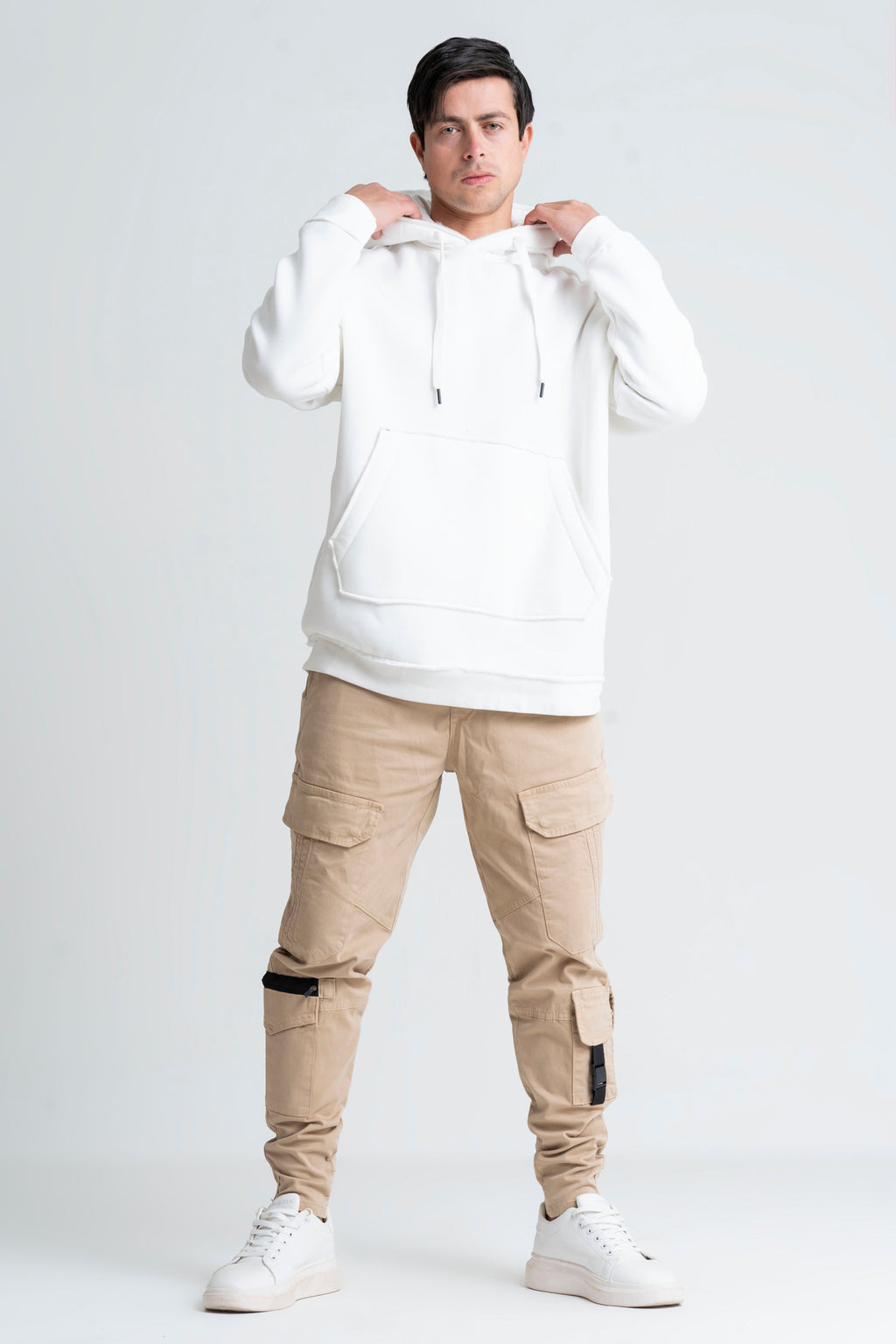 MULTI POCKETS GABADINE PANTS