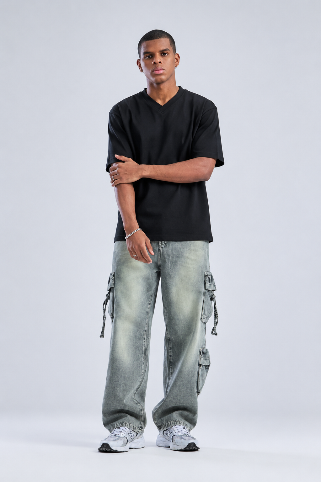 Essential Oversized V Tee