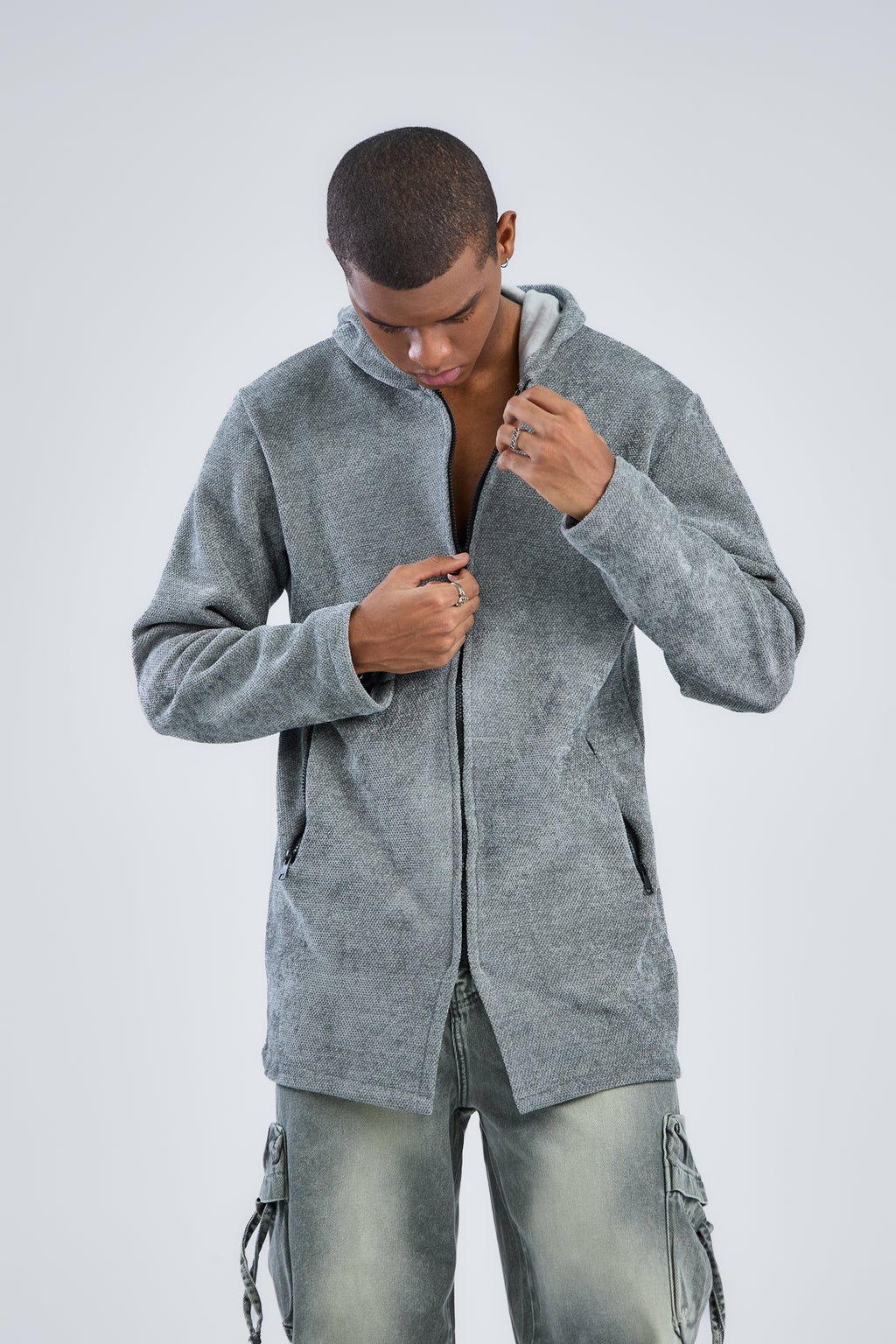 Zip-UP Cardigan Coat