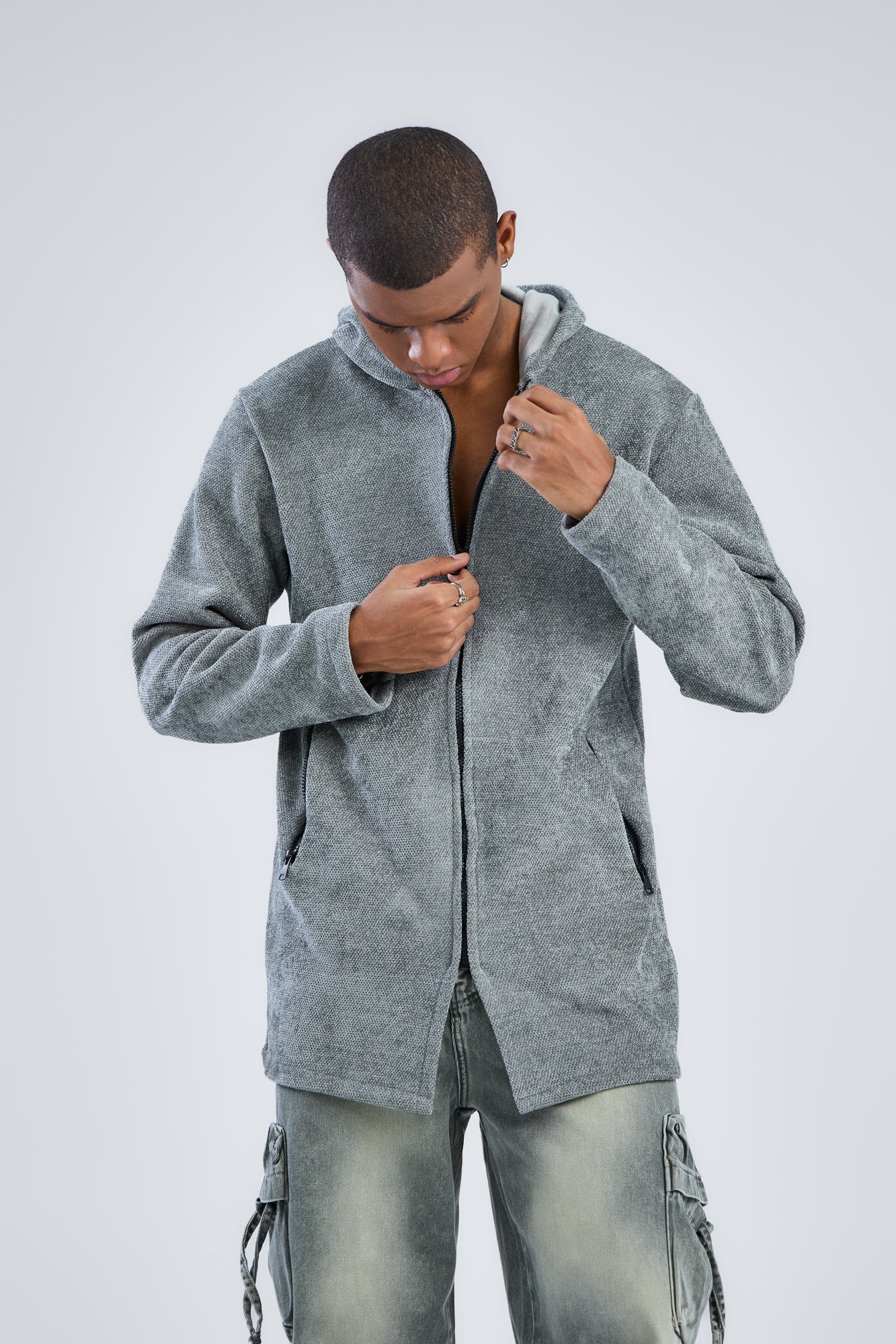 Zip-UP Cardigan Coat