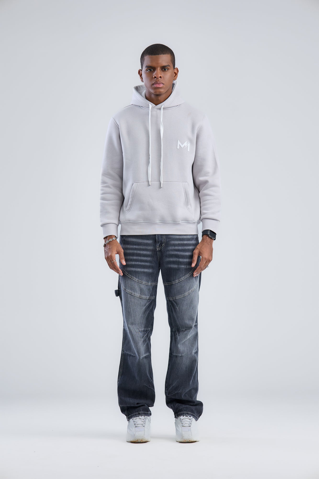 Hoodie With Mien Printed Logo