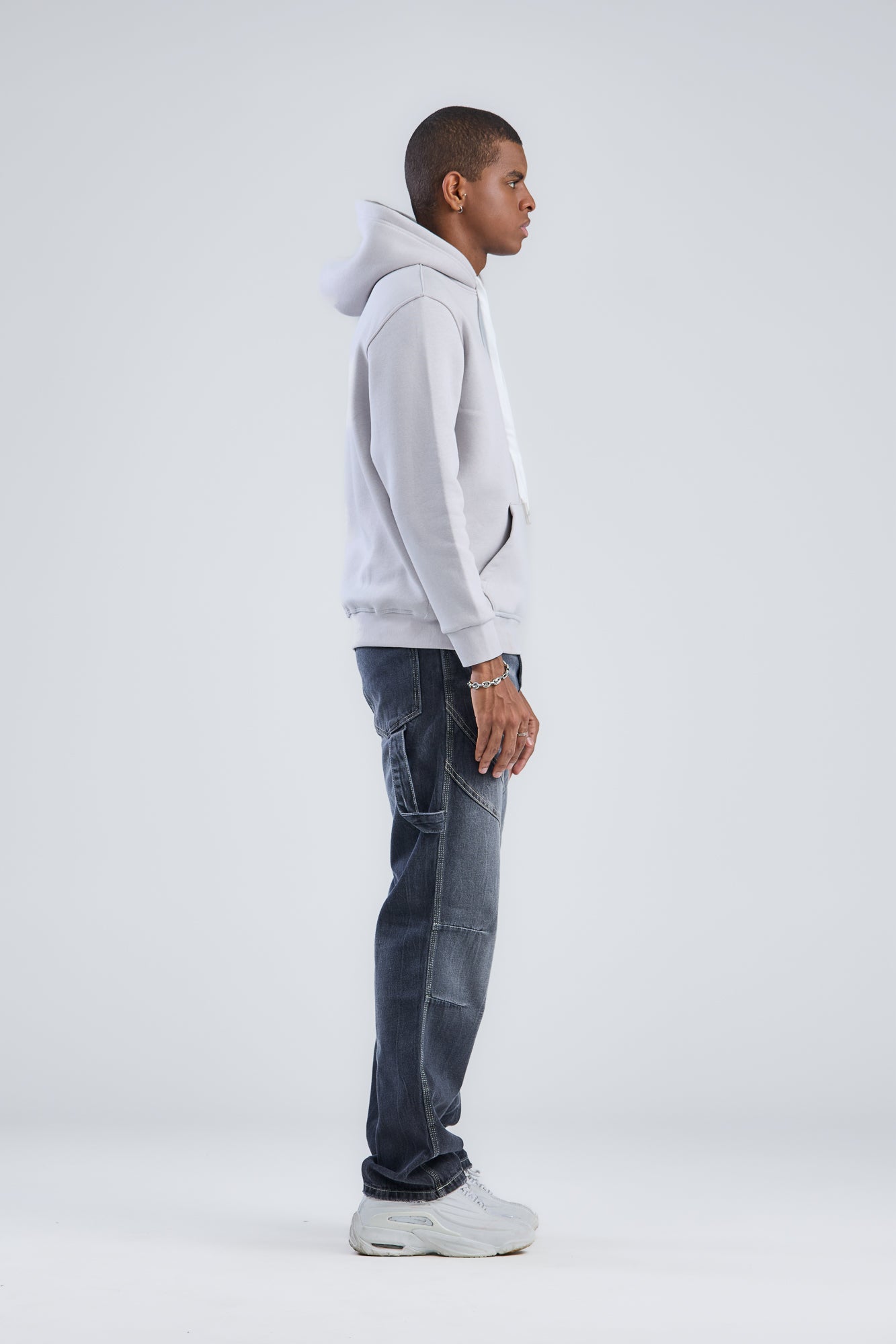 Hoodie With Mien Printed Logo