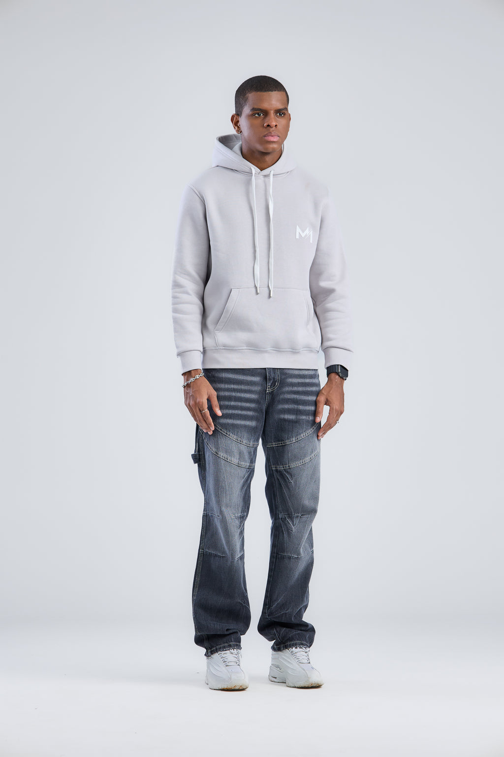 Hoodie With Mien Printed Logo