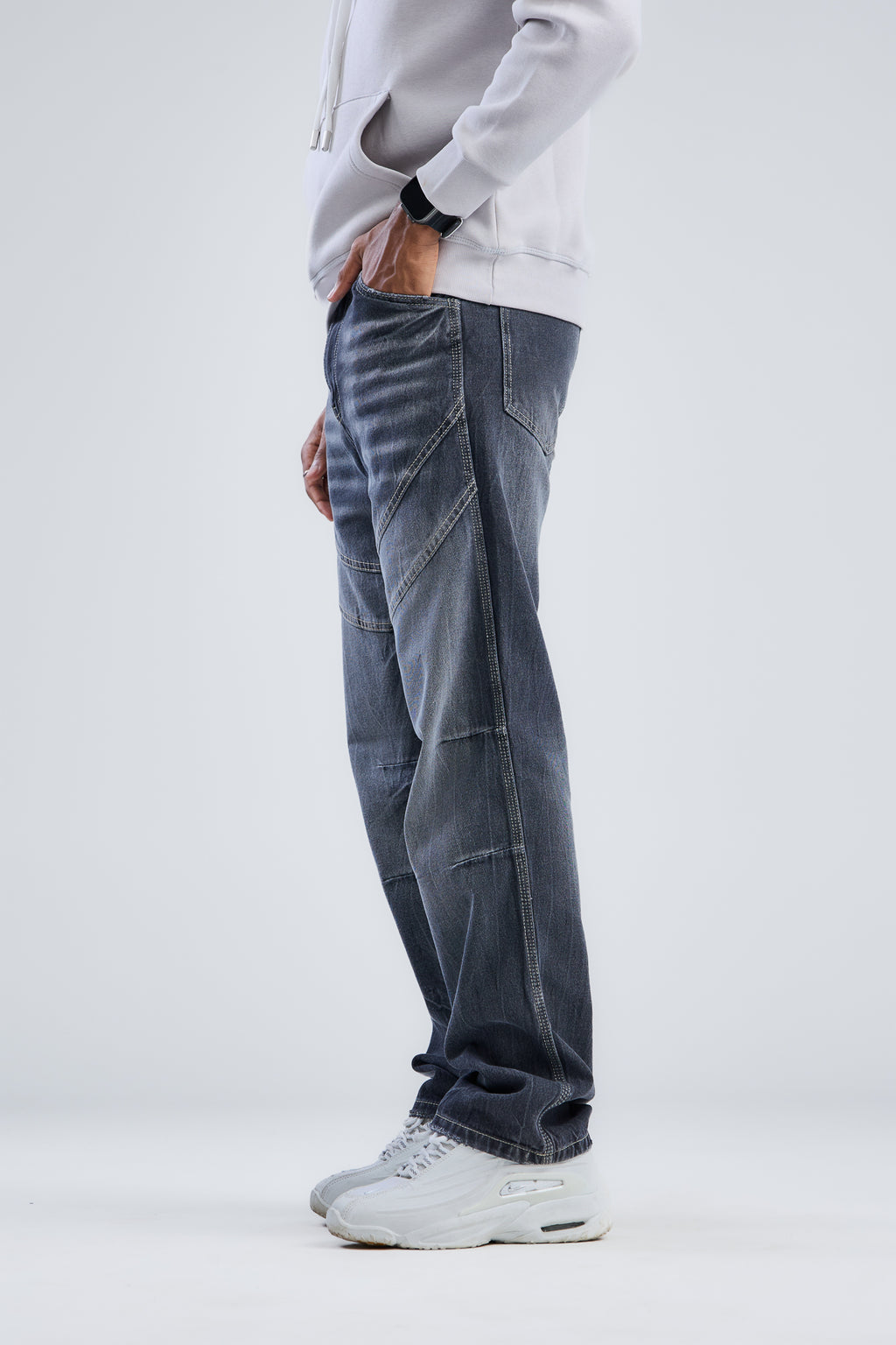 Washed Cow Boy Jeans Loose Fit