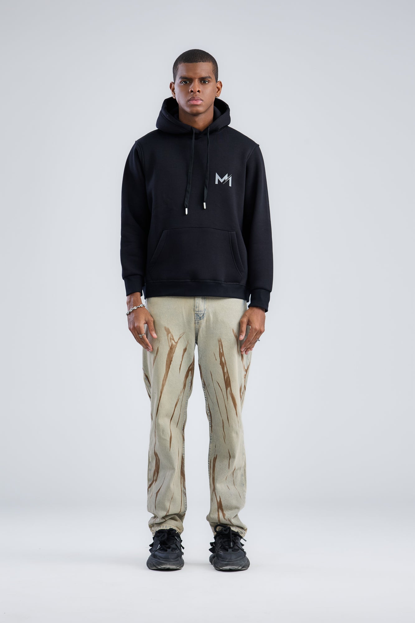 Hoodie With Mien Printed Logo
