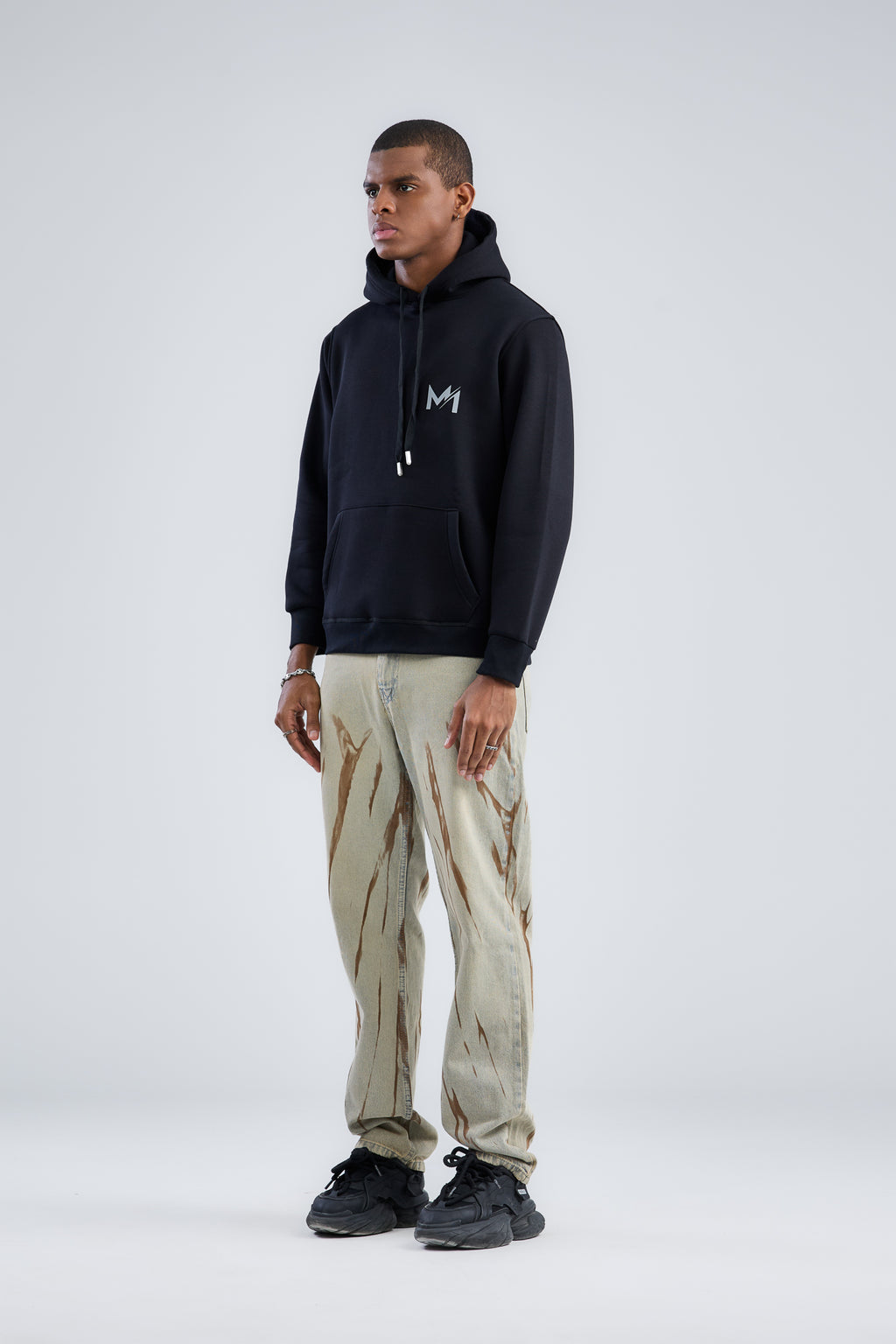 Hoodie With Mien Printed Logo