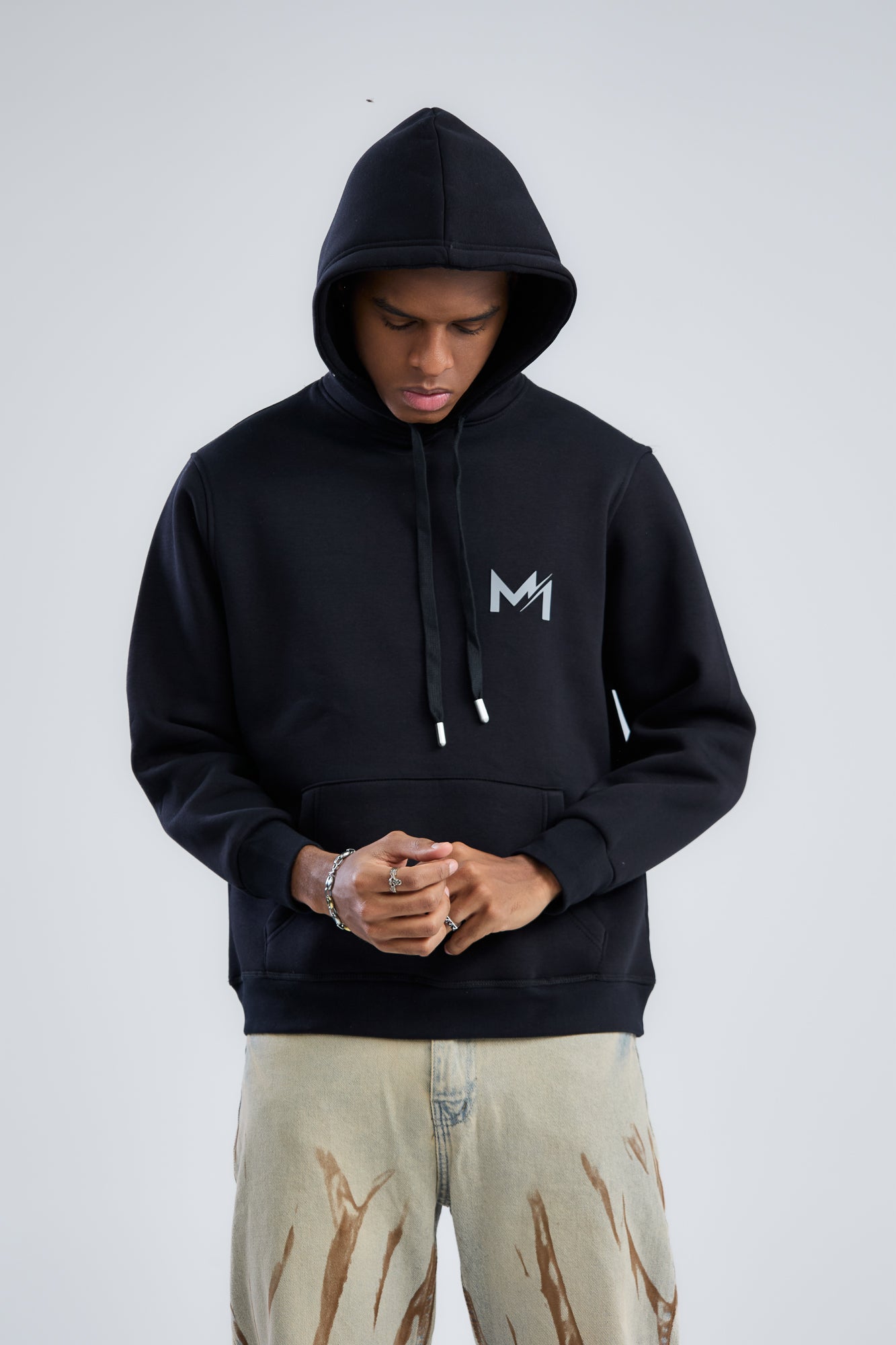 Hoodie With Mien Printed Logo