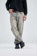 Greasy Wide leg Fit Denim
