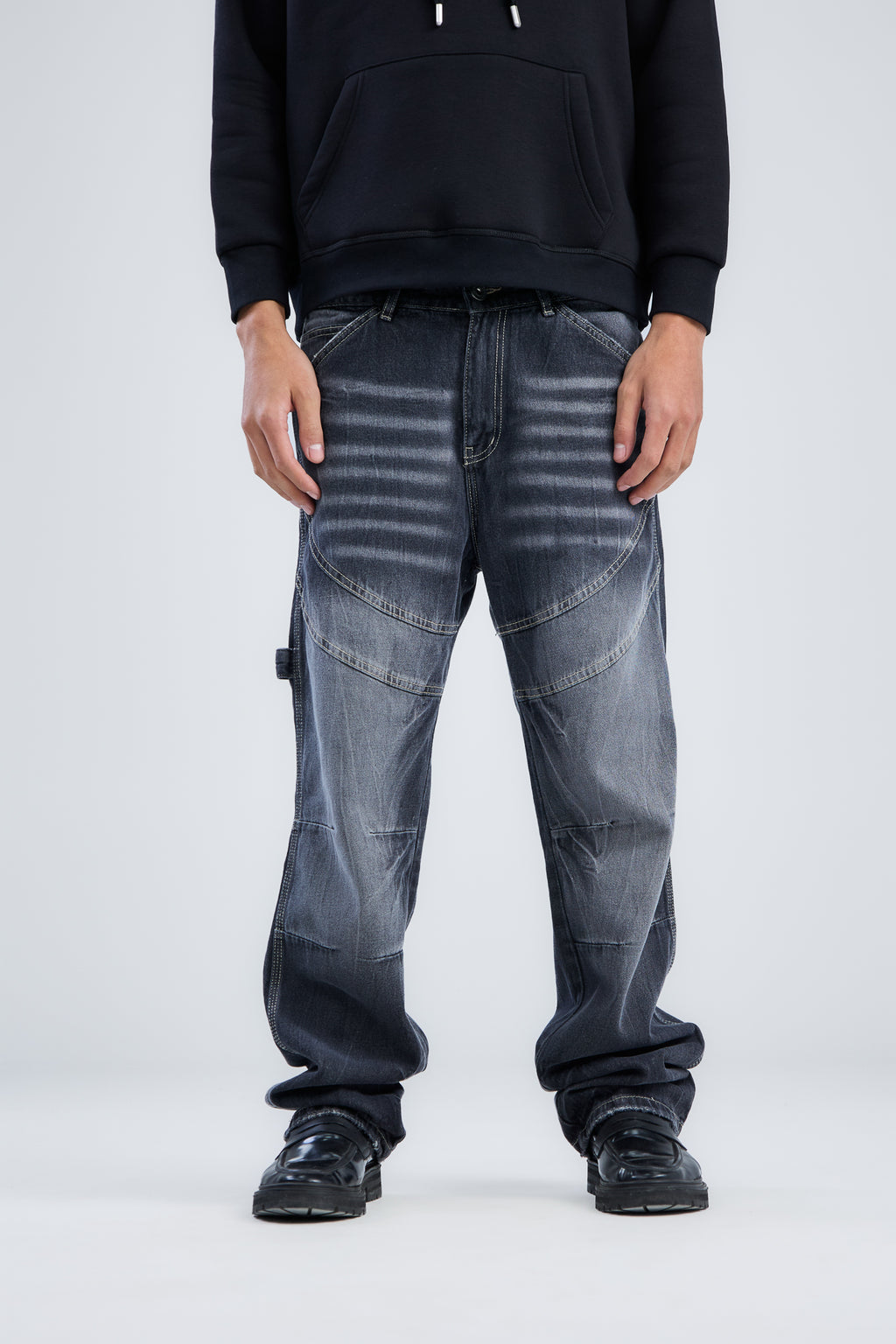 Washed Cow Boy Jeans Loose Fit