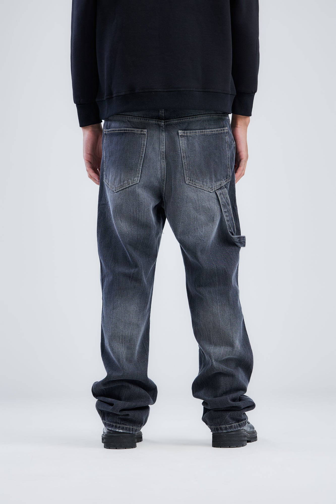 Washed Cow Boy Jeans Loose Fit