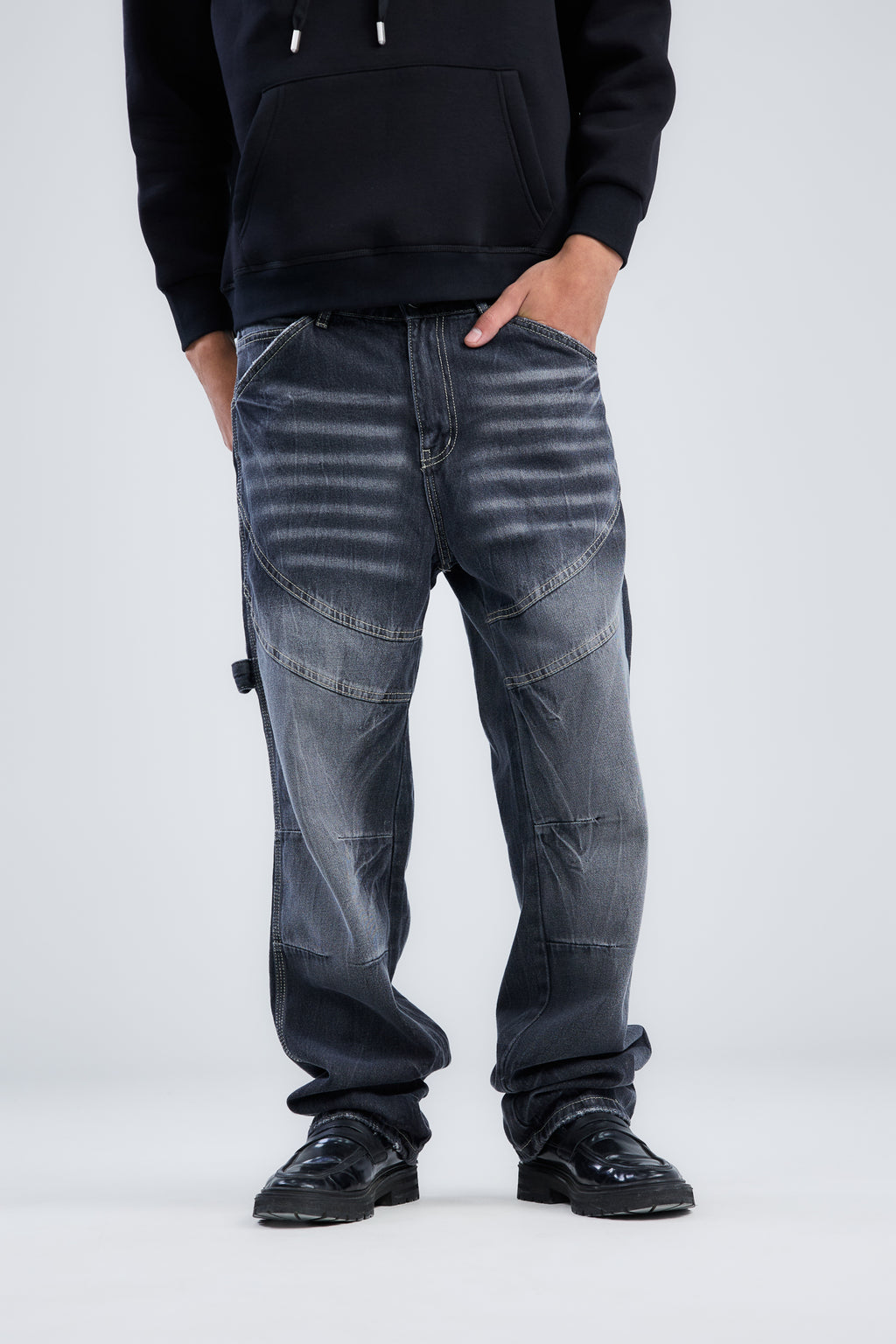 Washed Cow Boy Jeans Loose Fit