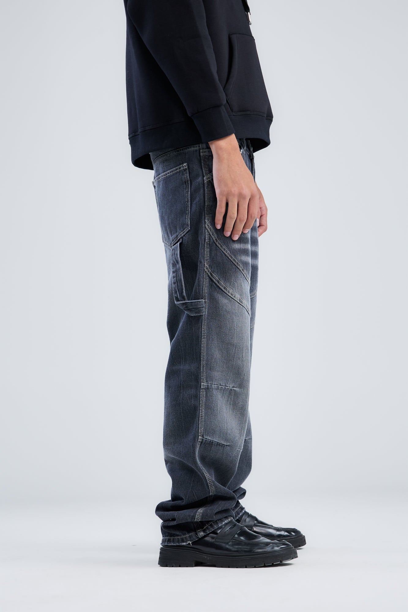 Washed Cow Boy Jeans Loose Fit