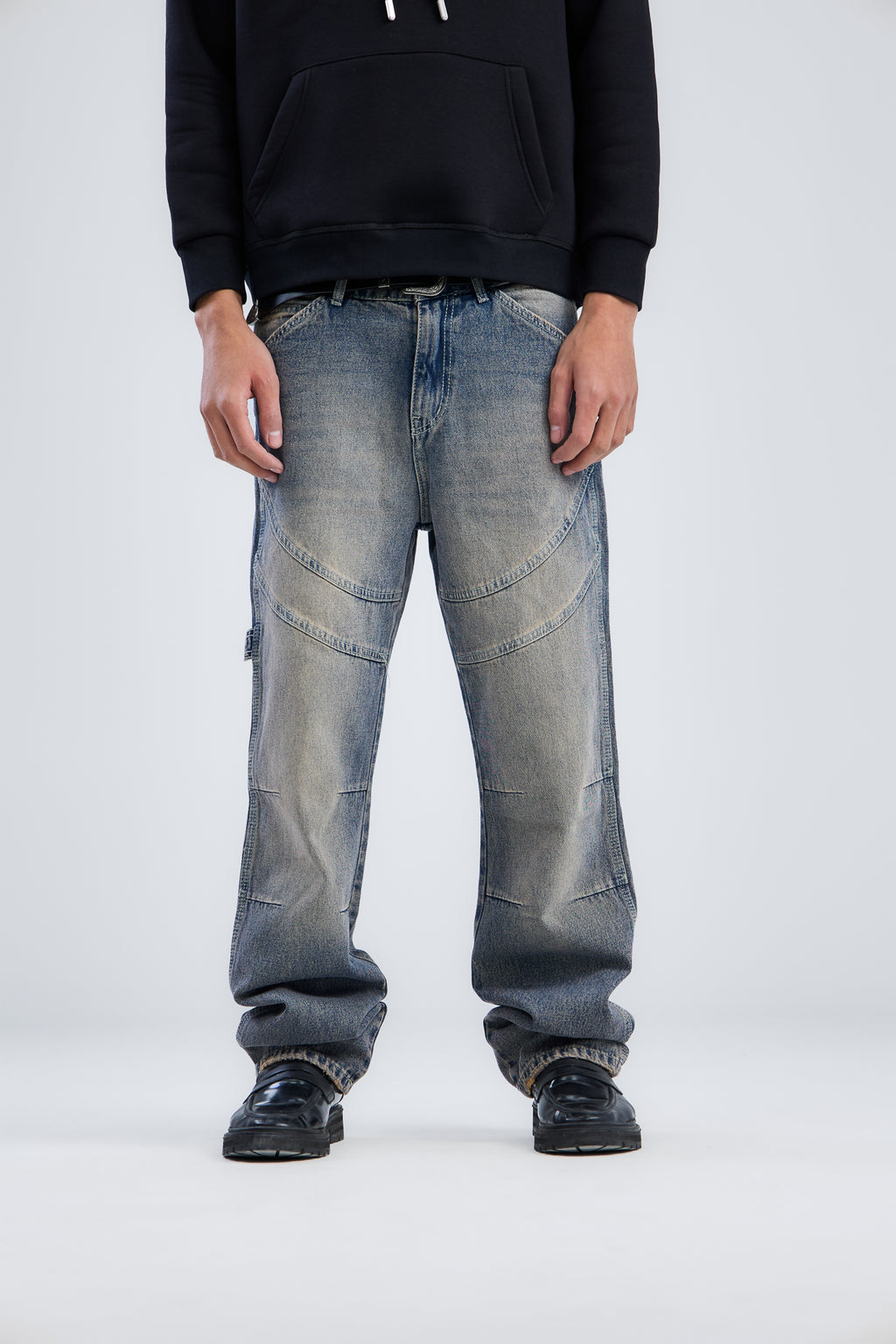 Washed Cow Boy Jeans Loose Fit