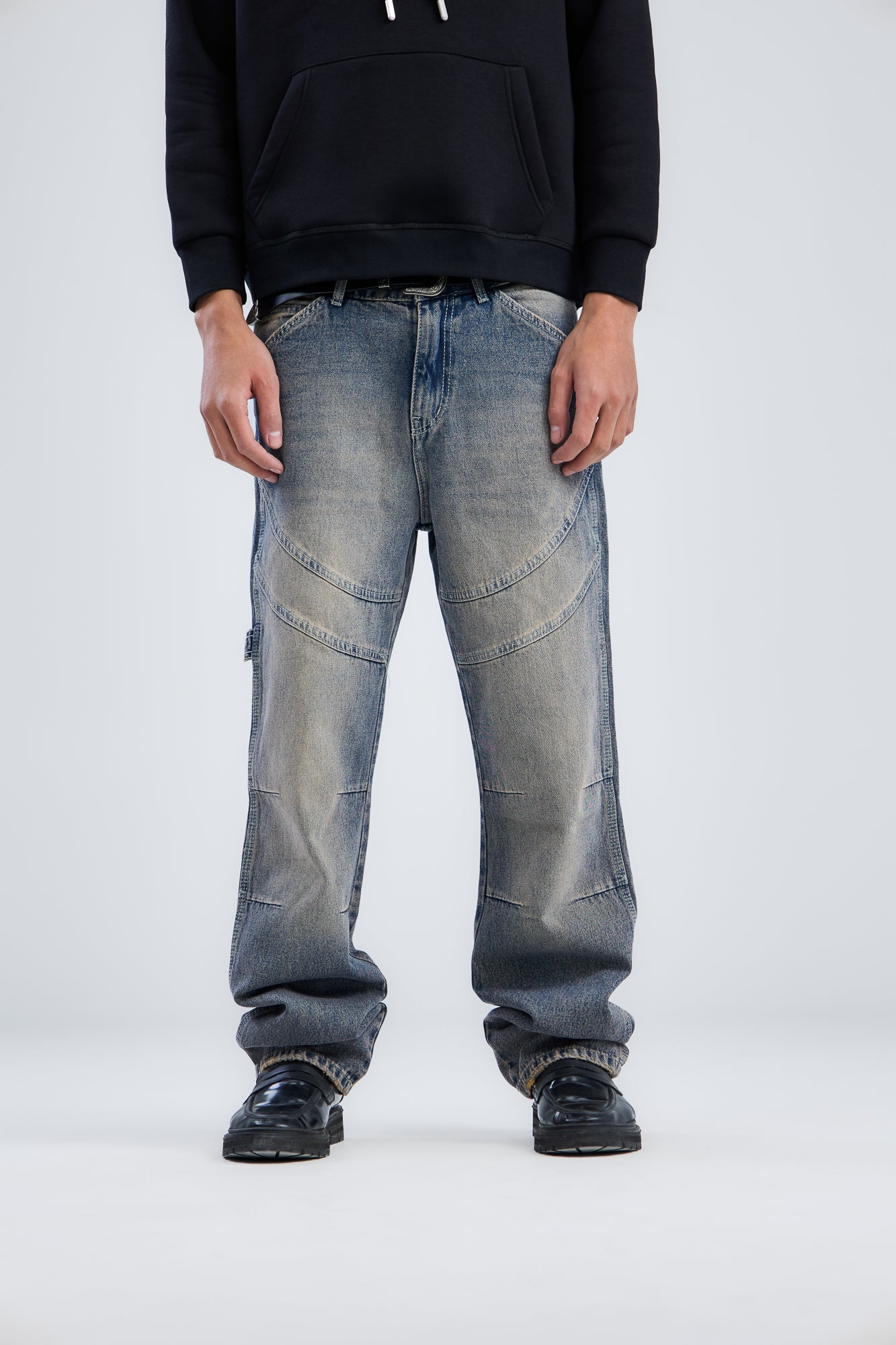 Washed Cow Boy Jeans Loose Fit