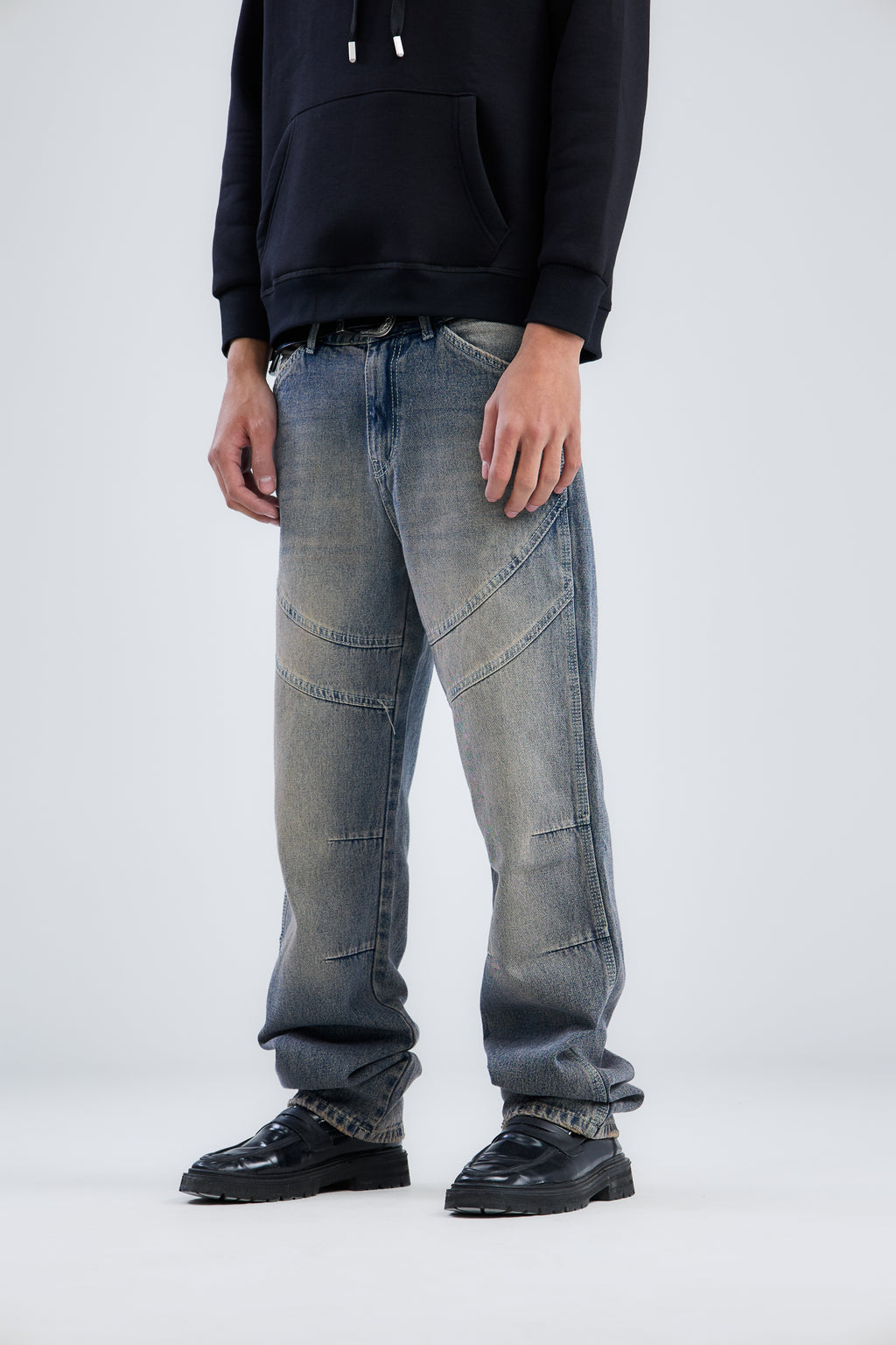 Washed Cow Boy Jeans Loose Fit