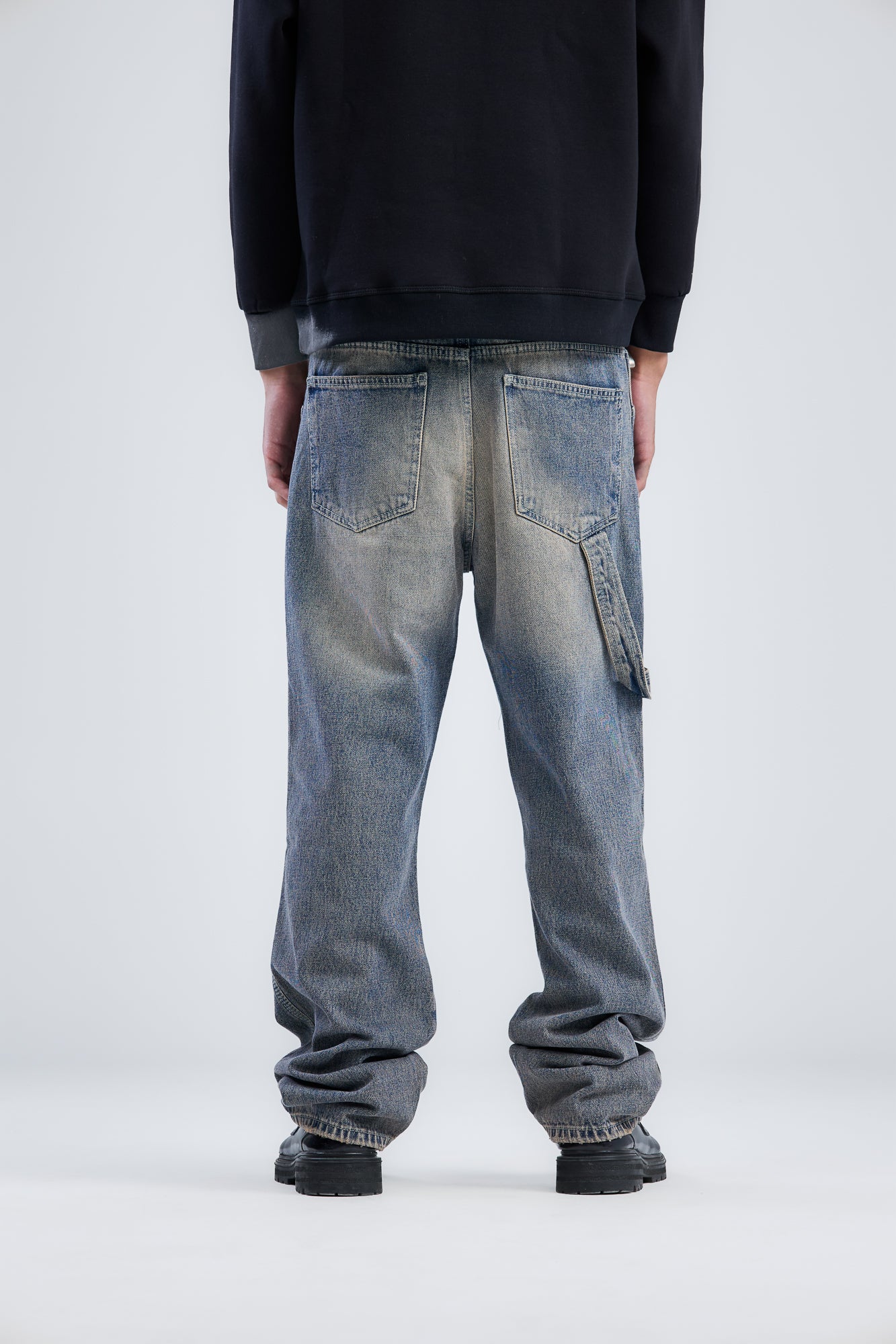 Washed Cow Boy Jeans Loose Fit