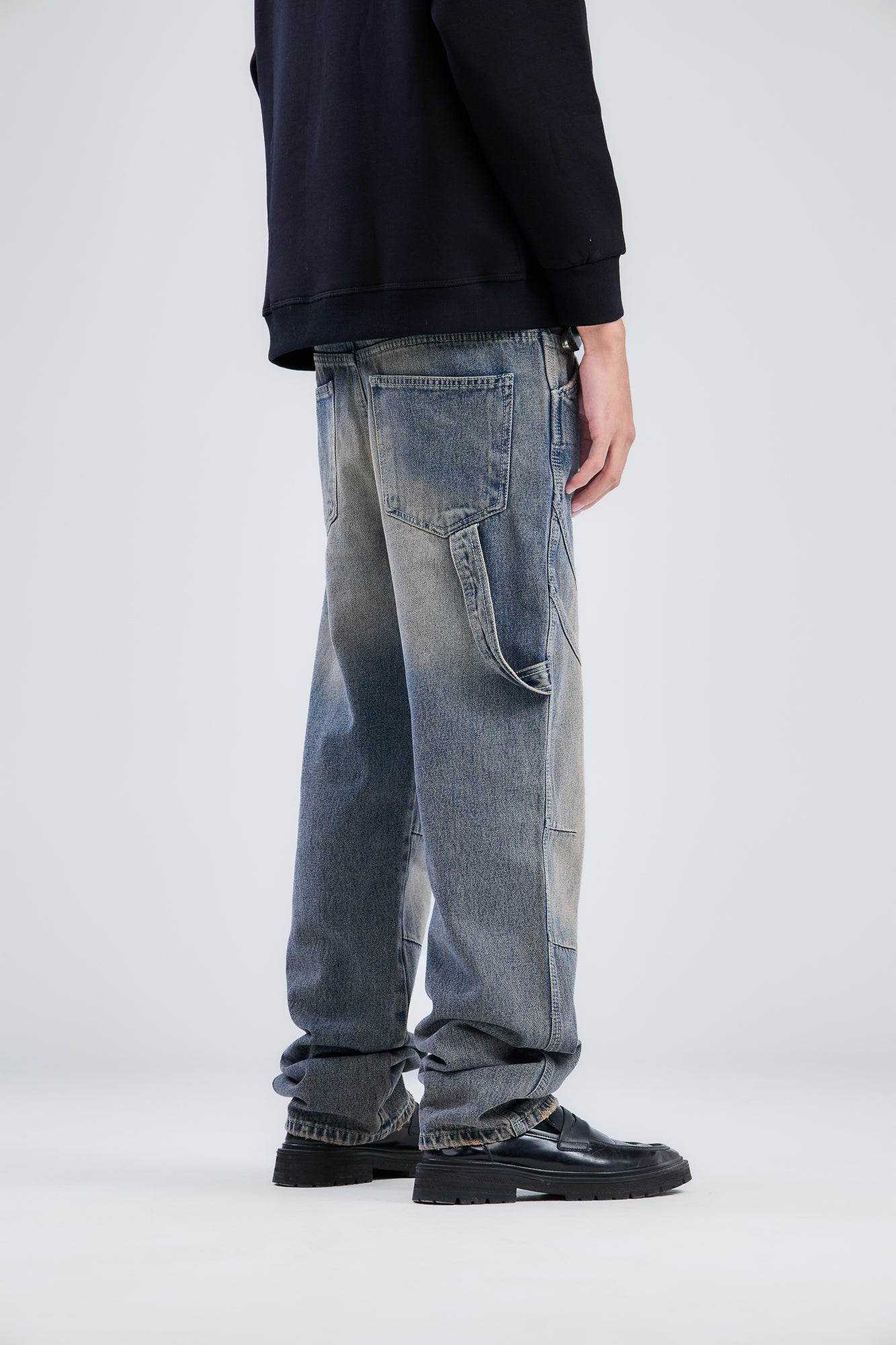 Washed Cow Boy Jeans Loose Fit