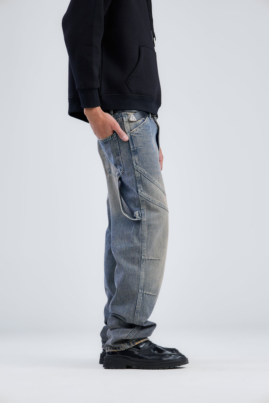 Washed Cow Boy Jeans Loose Fit