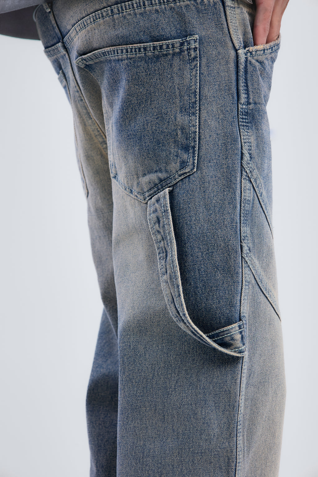 Washed Cow Boy Jeans Loose Fit