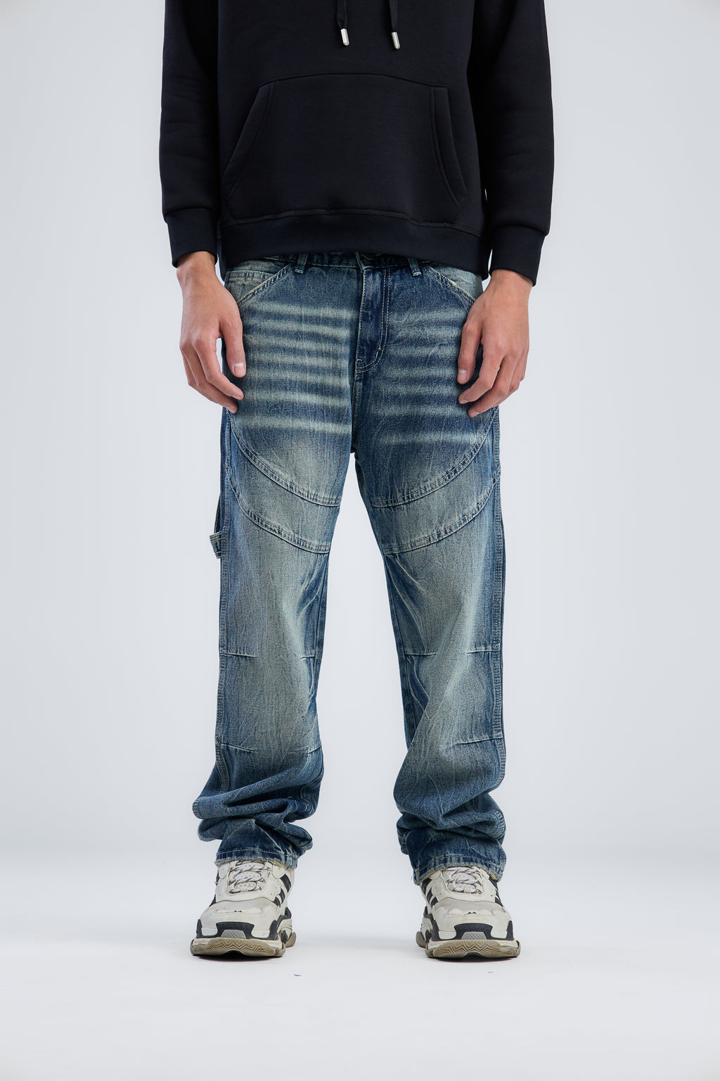 Washed Cow Boy Jeans Loose Fit