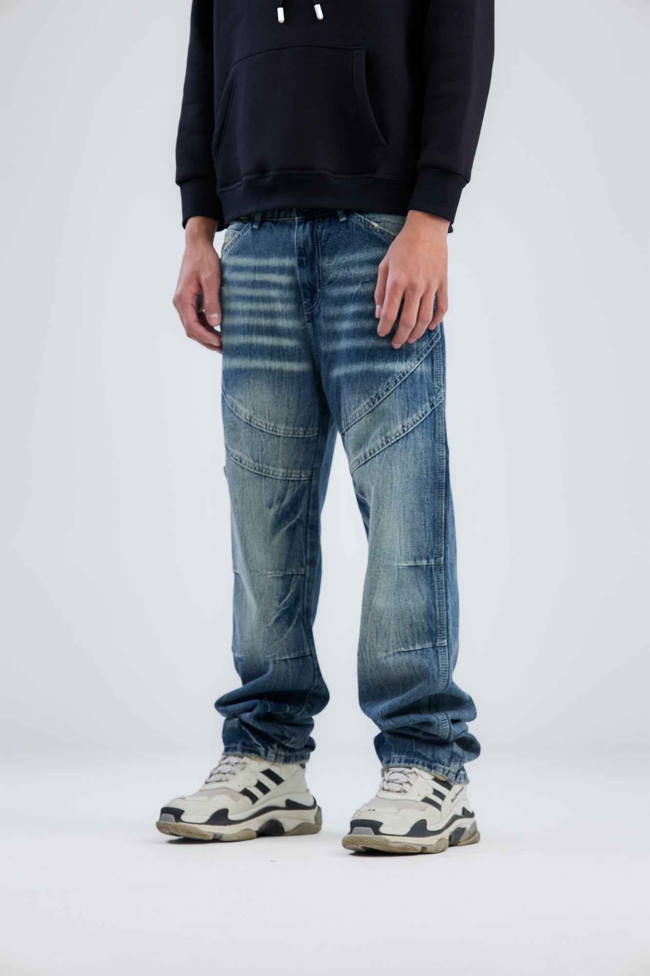 Washed Cow Boy Jeans Loose Fit