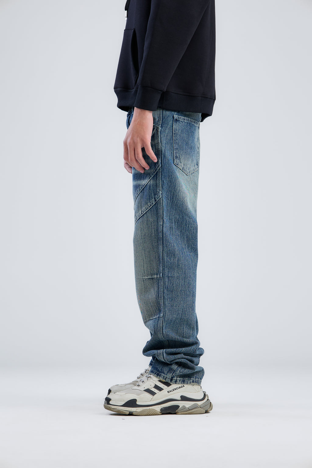 Washed Cow Boy Jeans Loose Fit