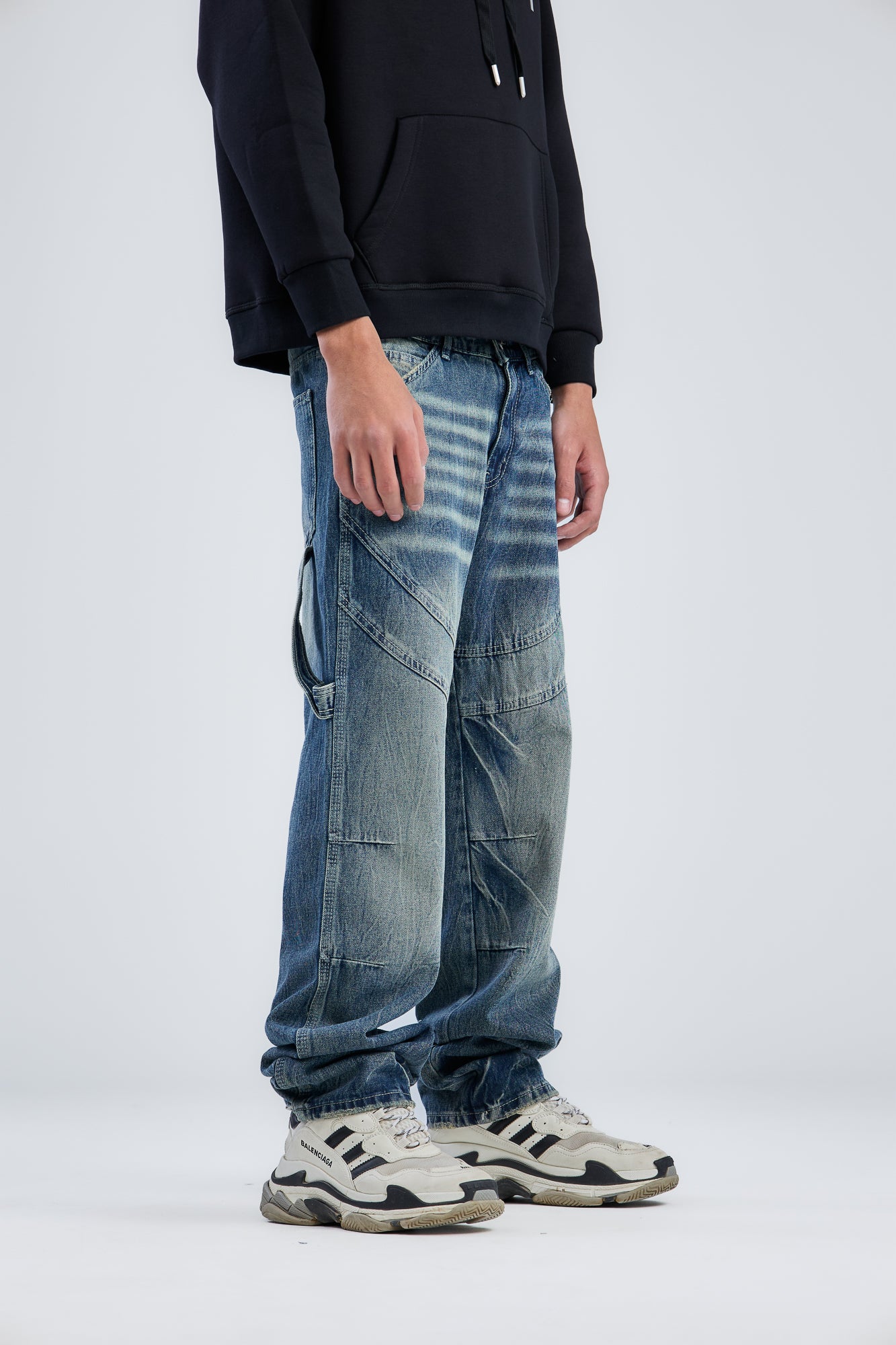 Washed Cow Boy Jeans Loose Fit