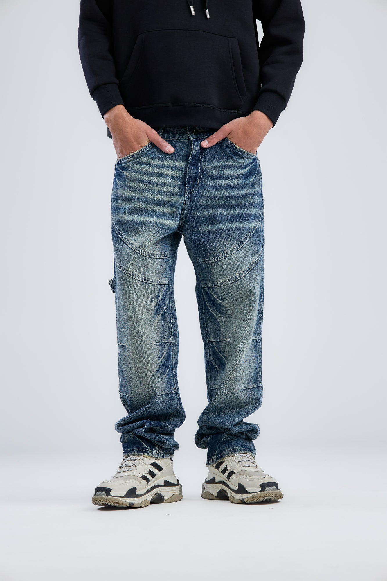 Washed Cow Boy Jeans Loose Fit
