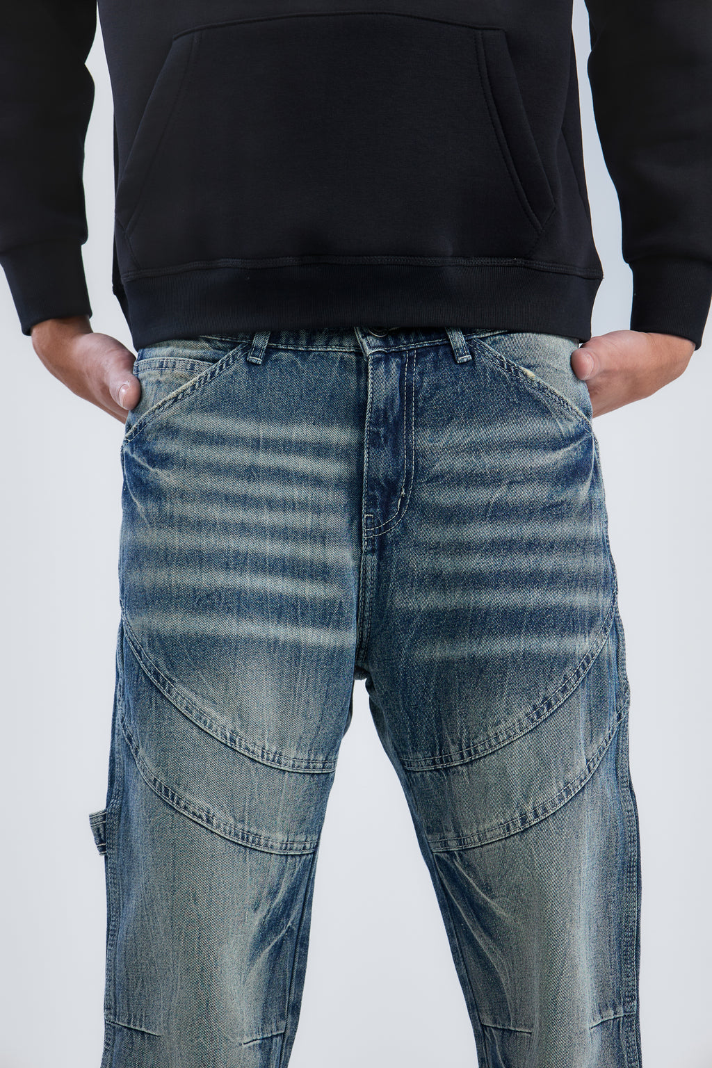 Washed Cow Boy Jeans Loose Fit