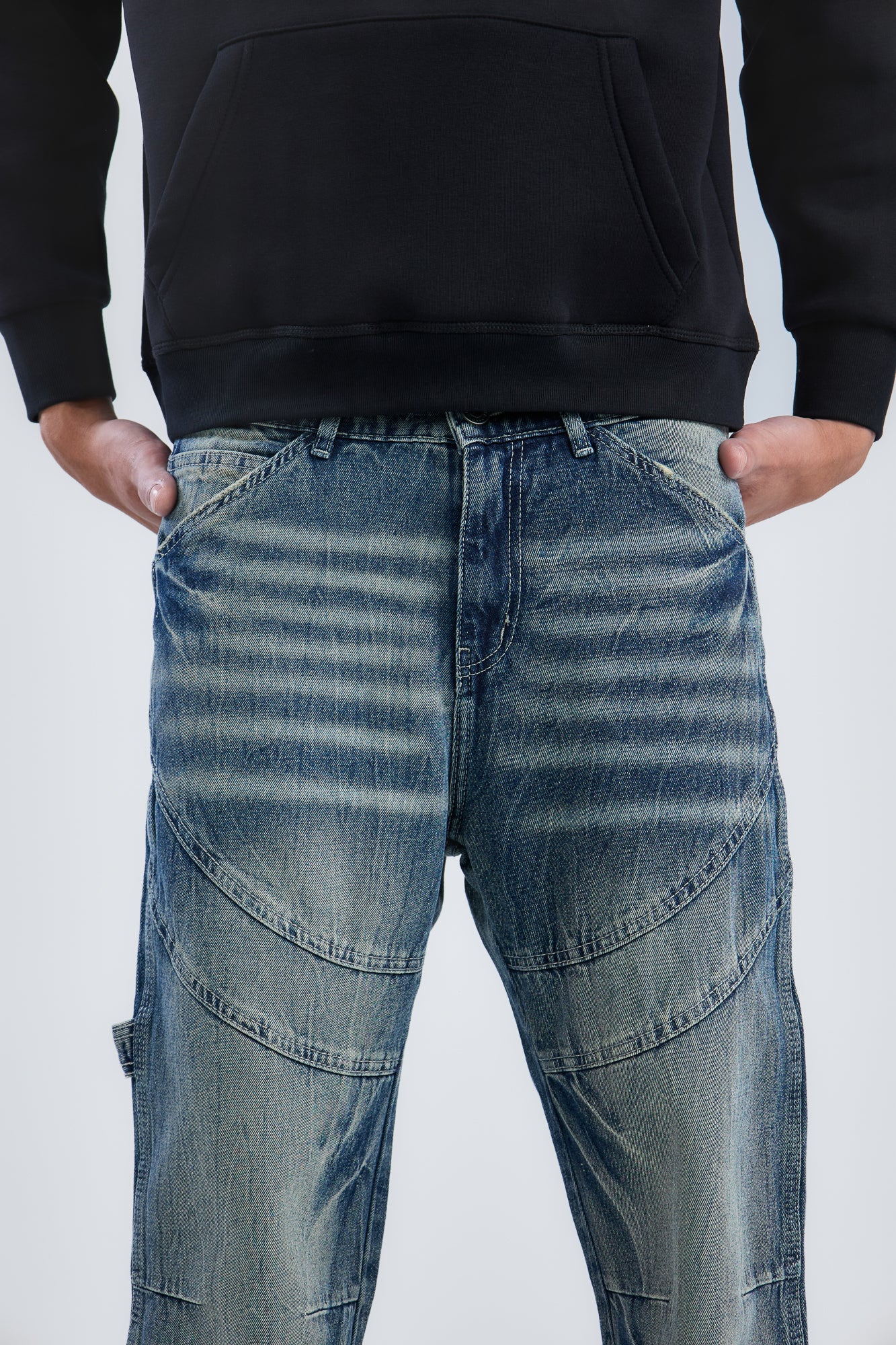 Washed Cow Boy Jeans Loose Fit