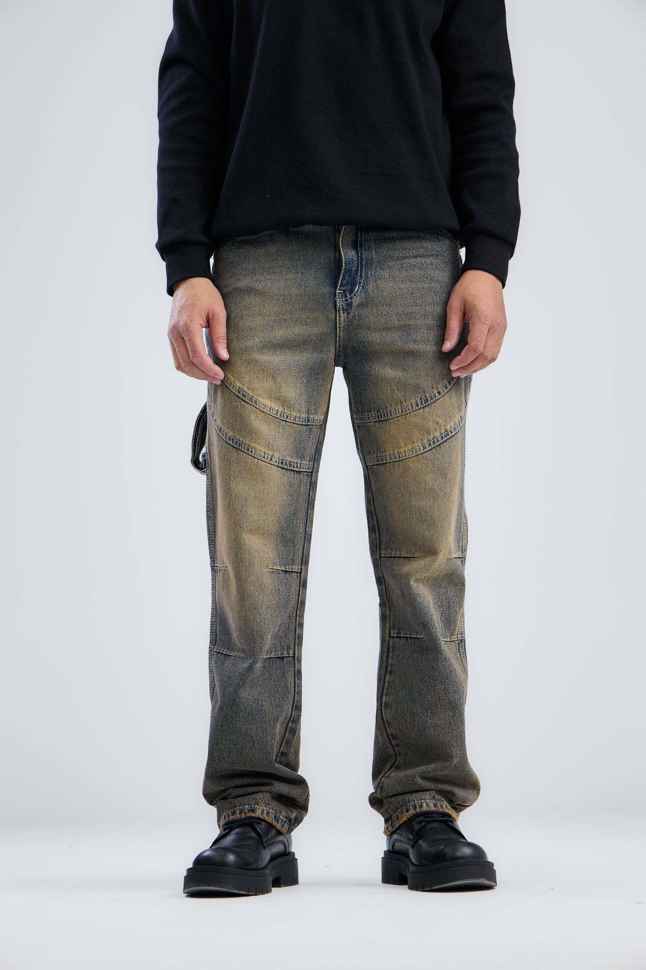 Washed Cow Boy Jeans Loose Fit
