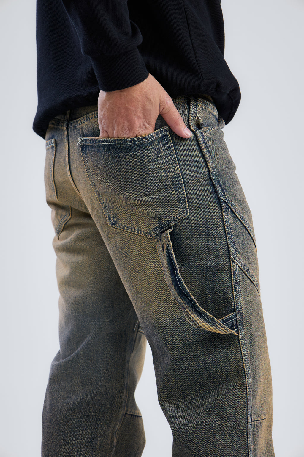 Washed Cow Boy Jeans Loose Fit