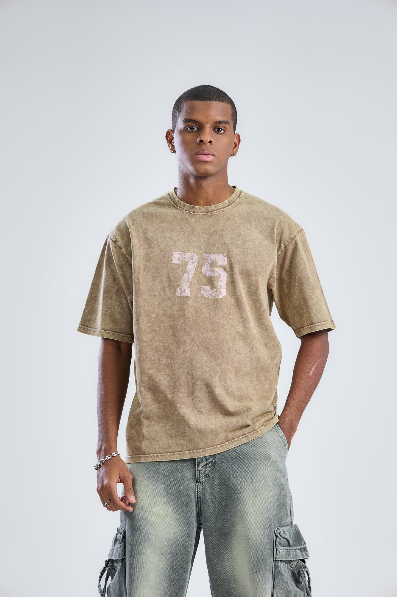 Washed Printed Oversized T-Shirt