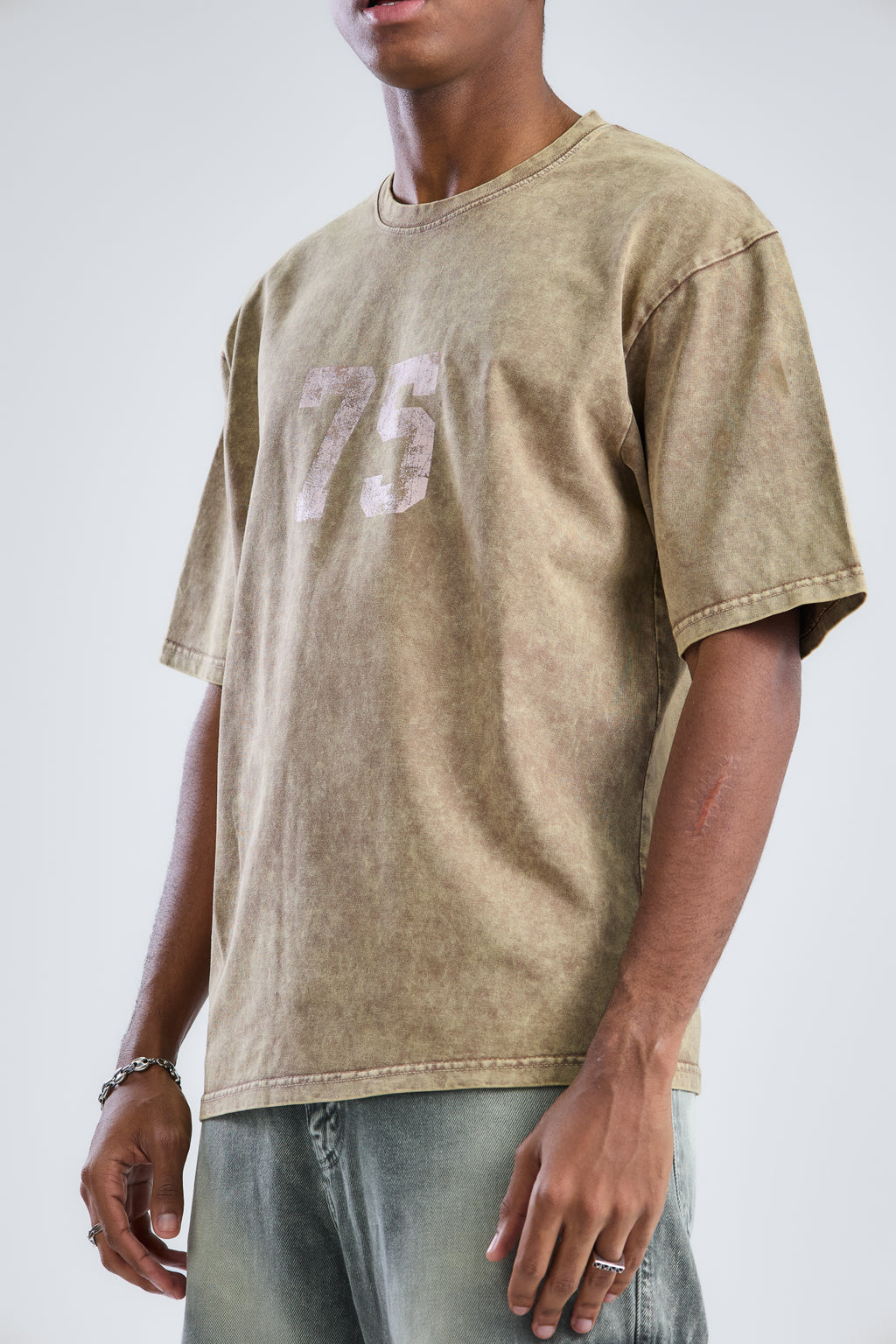 Washed Printed Oversized T-Shirt