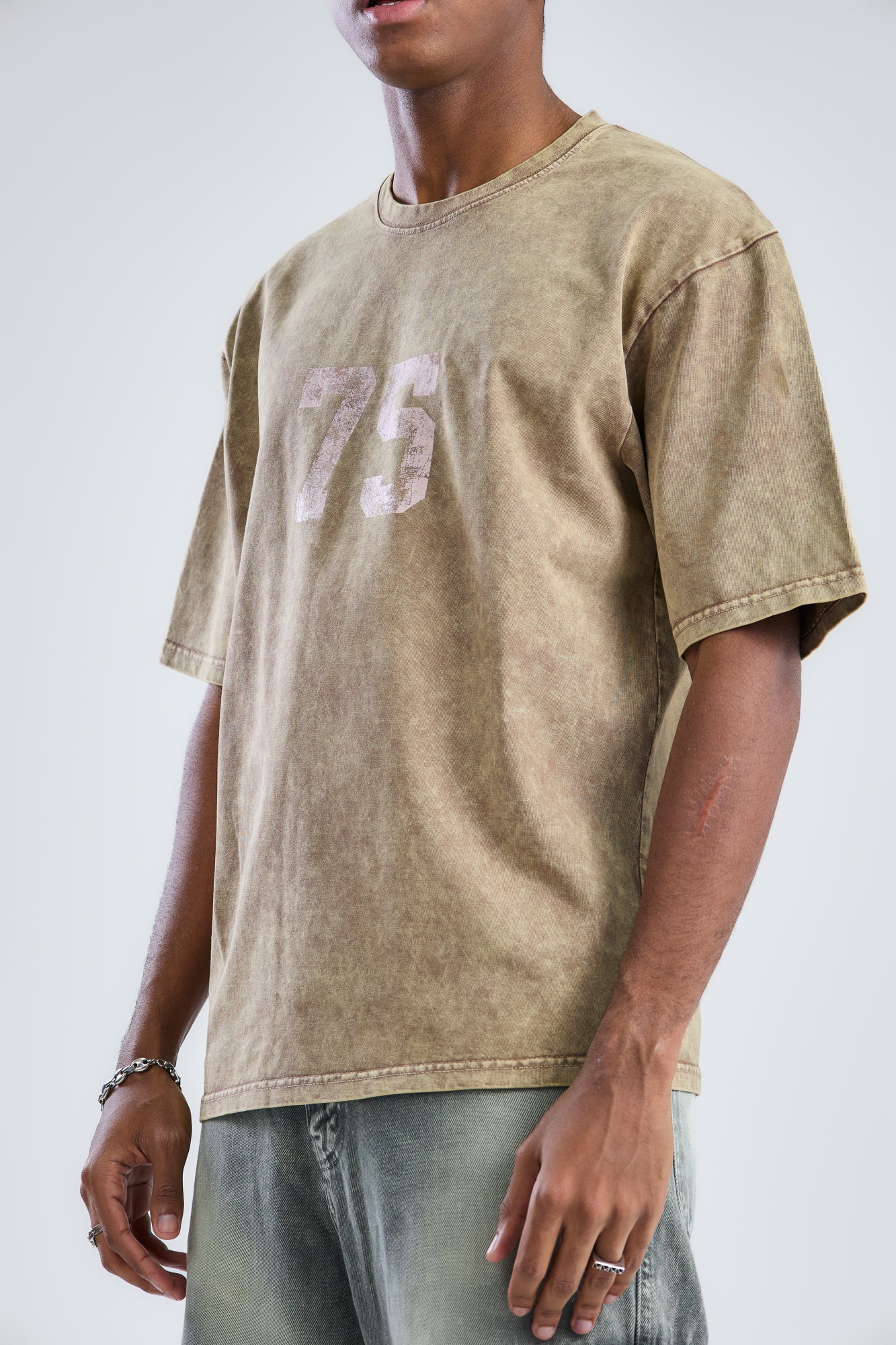 Washed Printed Oversized T-Shirt