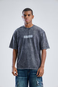 STILL FREE THUG Printed Washed T-shirt