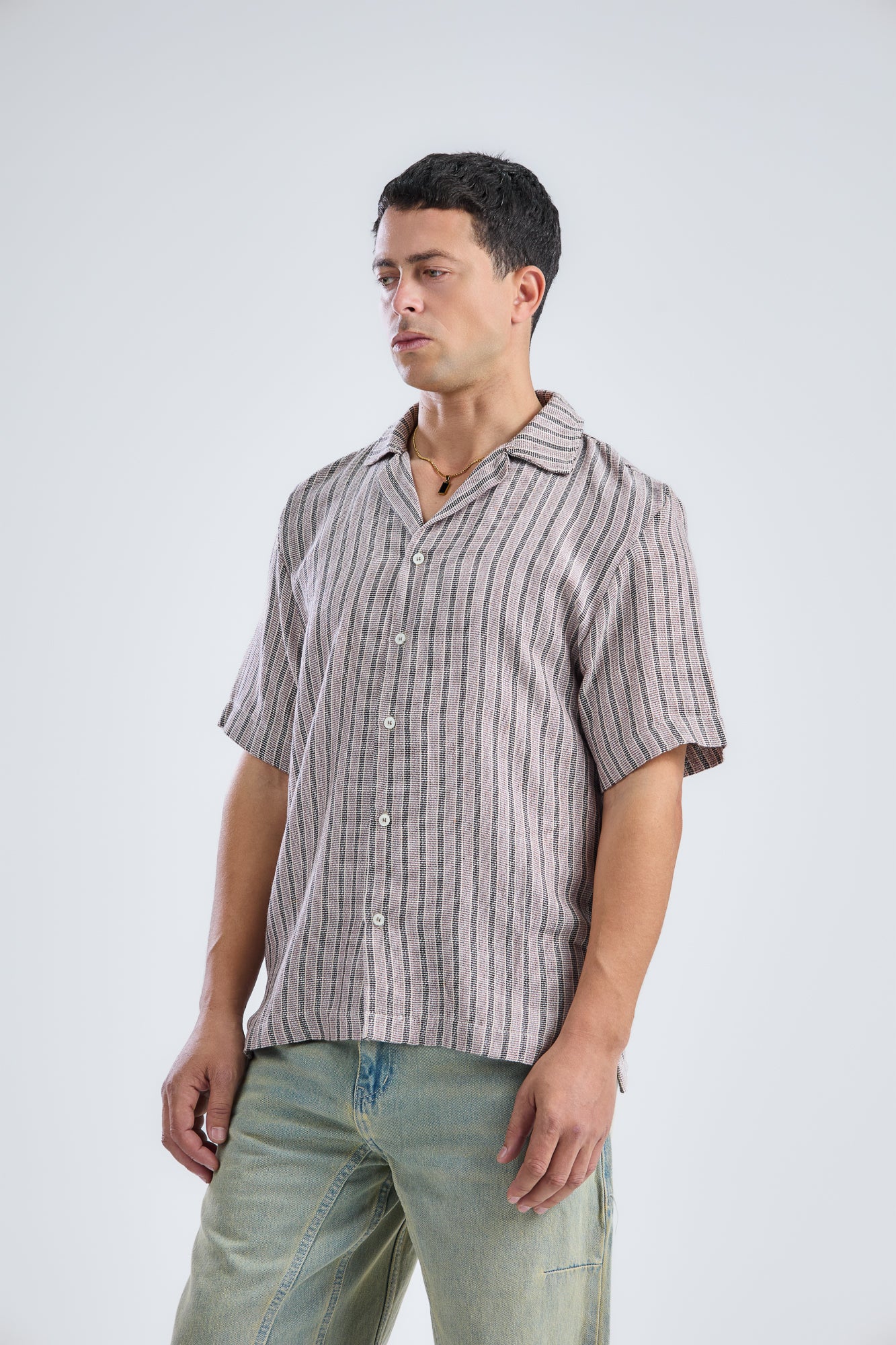 Vertical Striped Shirt Regular-Fit