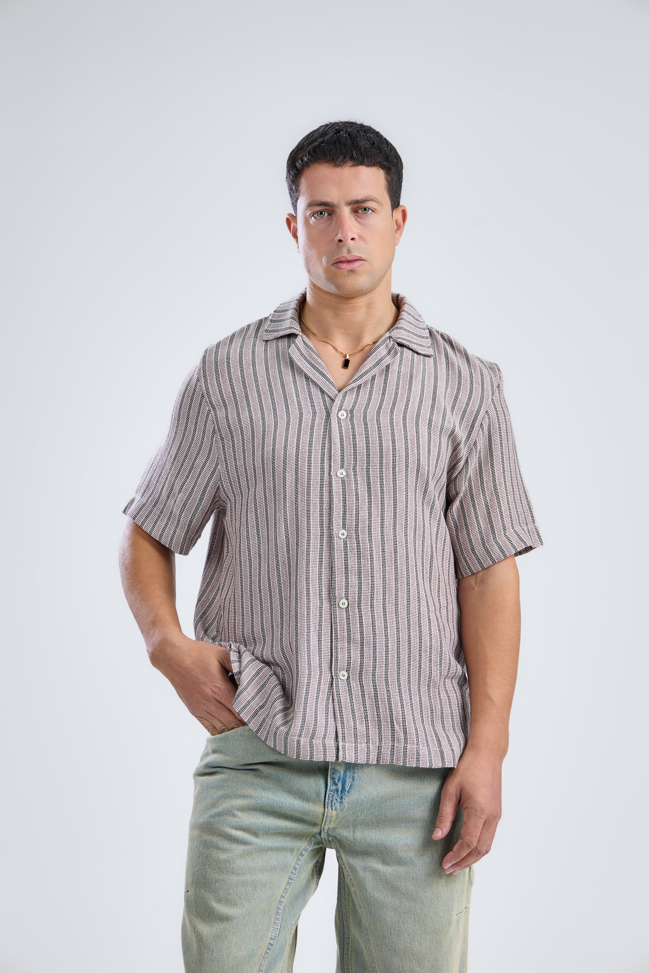 Vertical Striped Shirt Regular-Fit