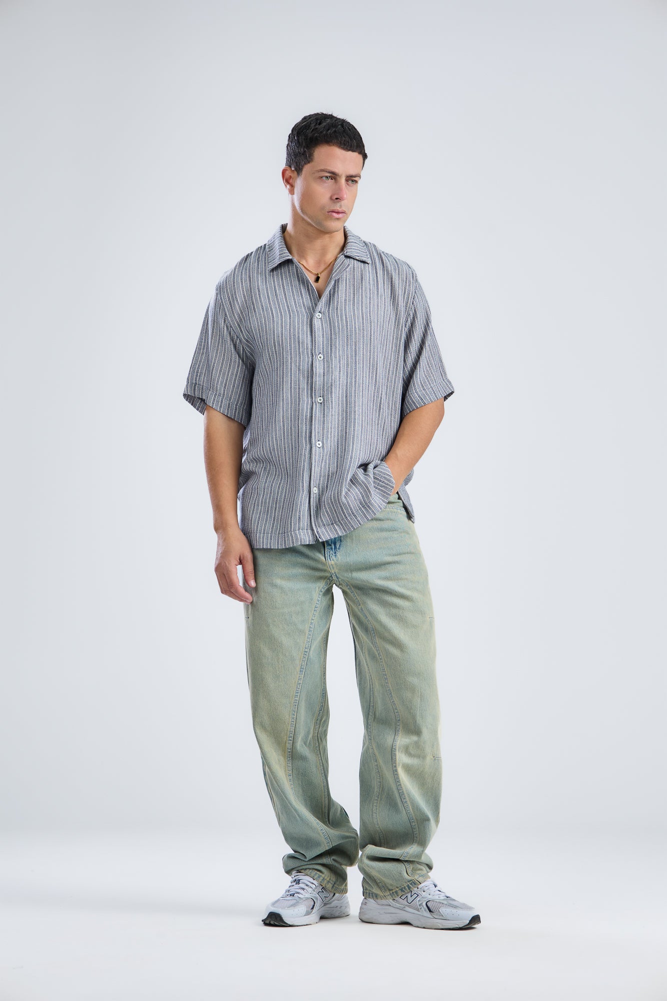 Vertical Striped Shirt Regular-Fit
