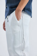 Stripe White Sweatpants