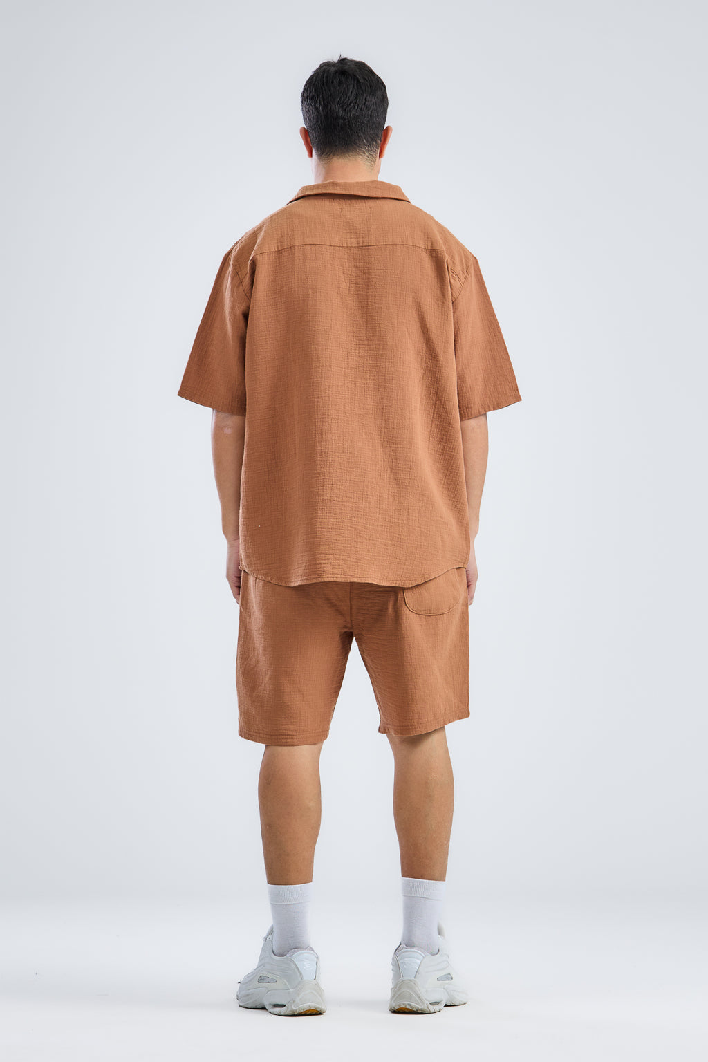 Shorts In Mid With Shirt in Natural