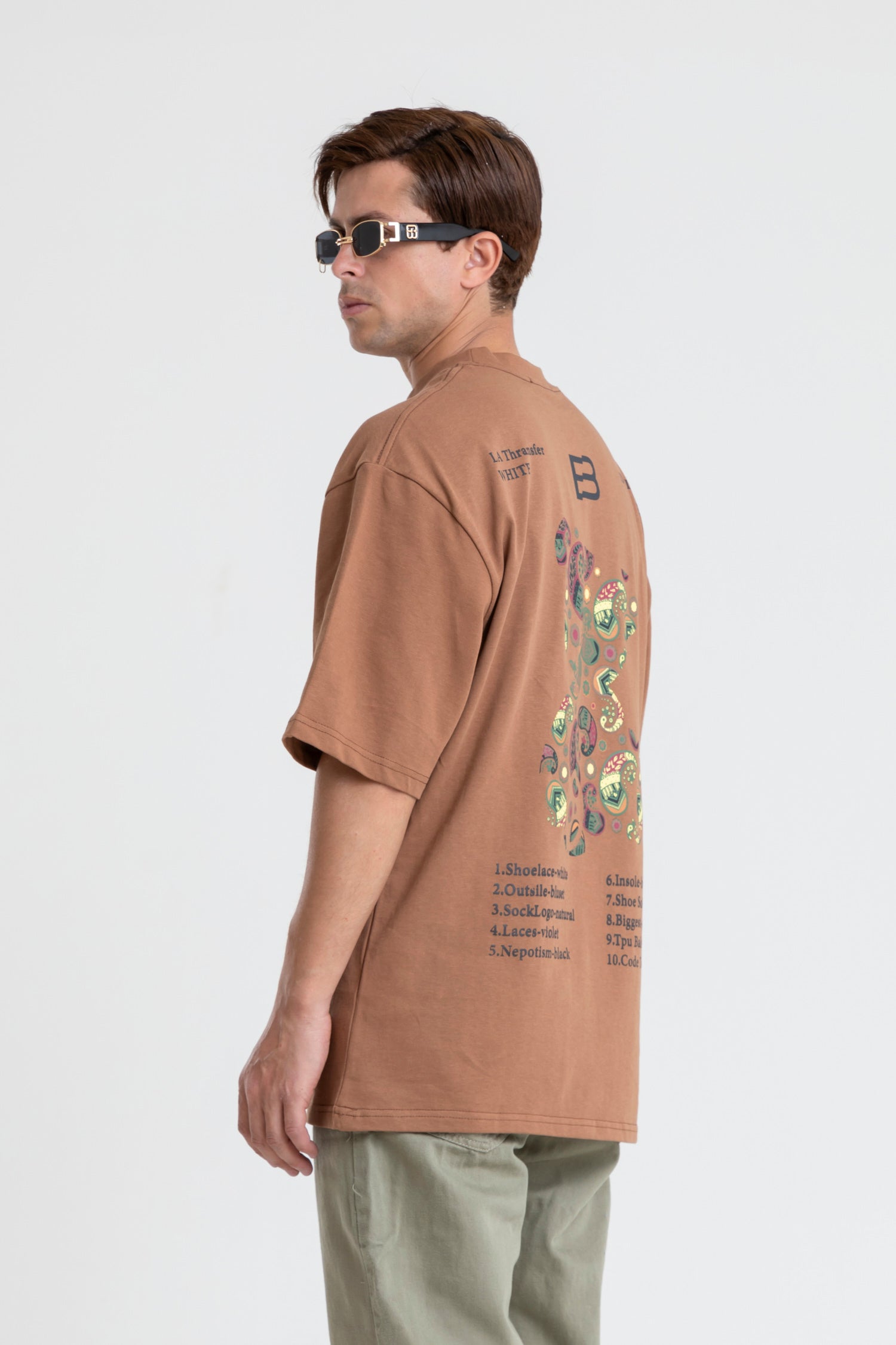BACK & FRONT PRINTED T-SHIRT OVERSIZED